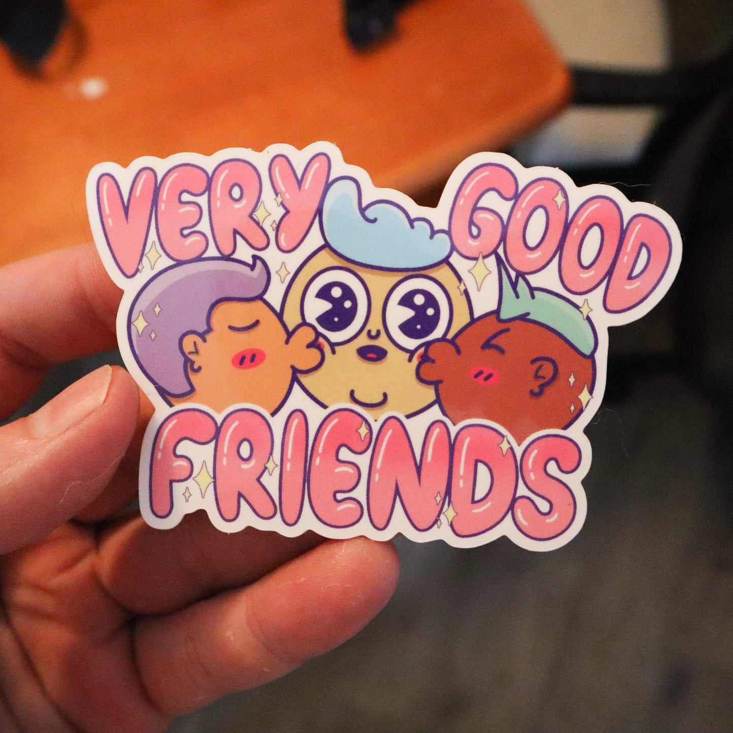 Very Good Friends Vinyl Sticker (3.5"x2.5")