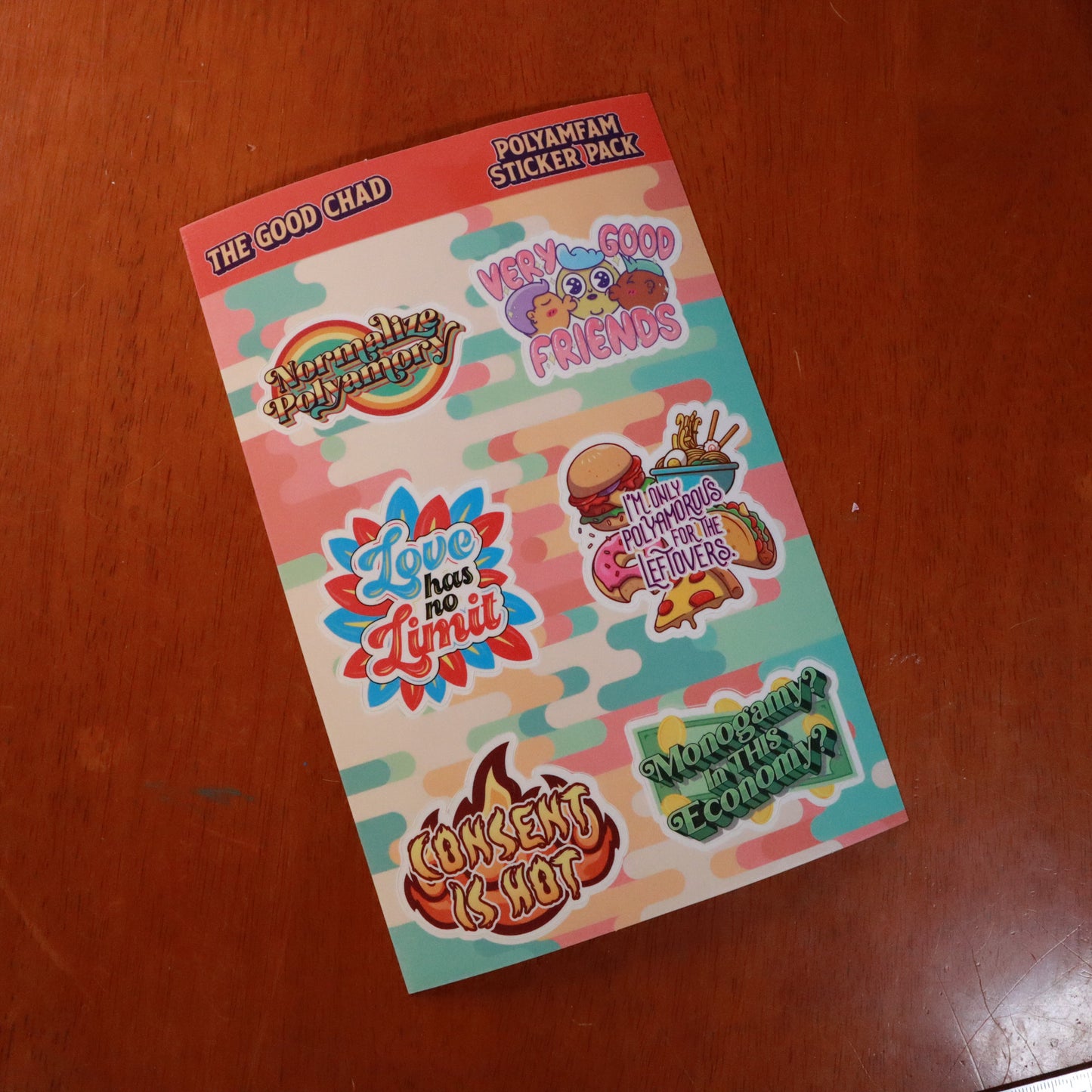 Polyamfam Vinyl Sticker Pack (2.25" each)