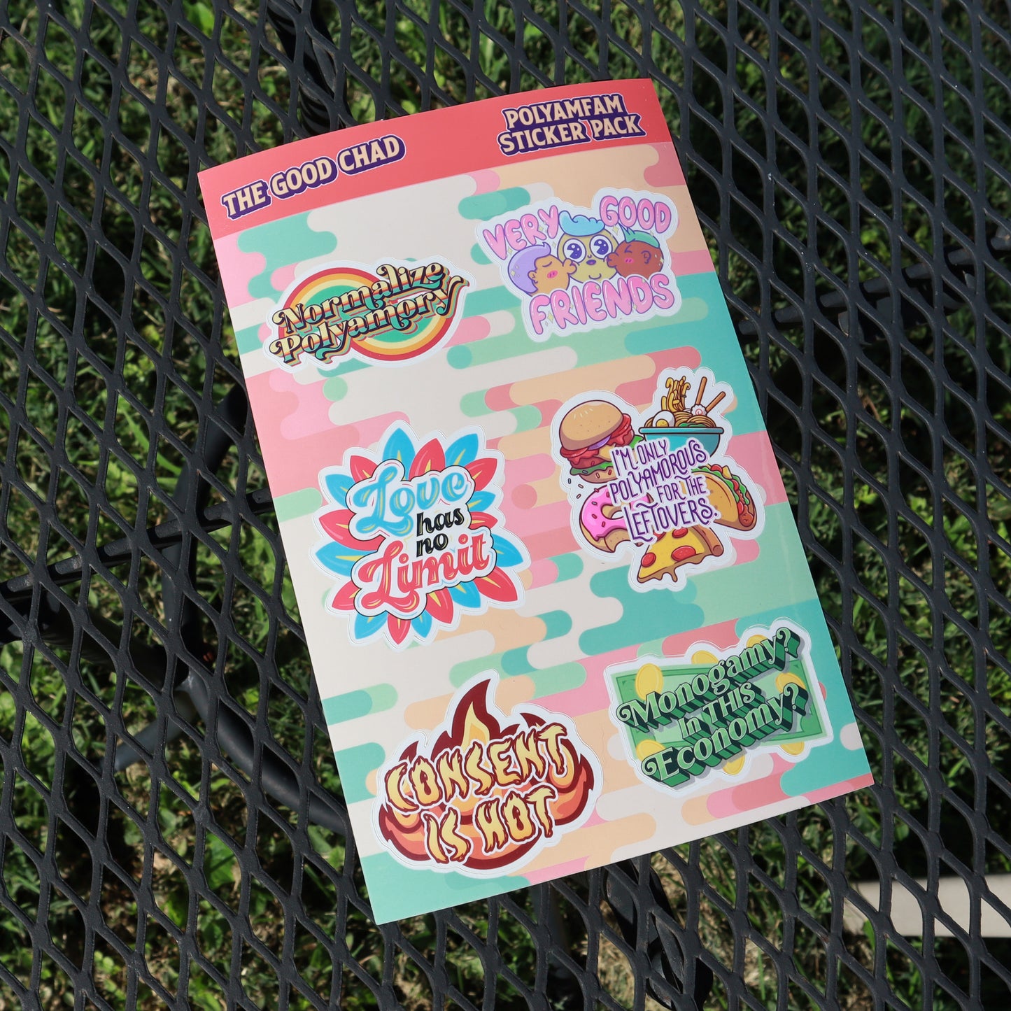 Polyamfam Vinyl Sticker Pack (2.25" each)