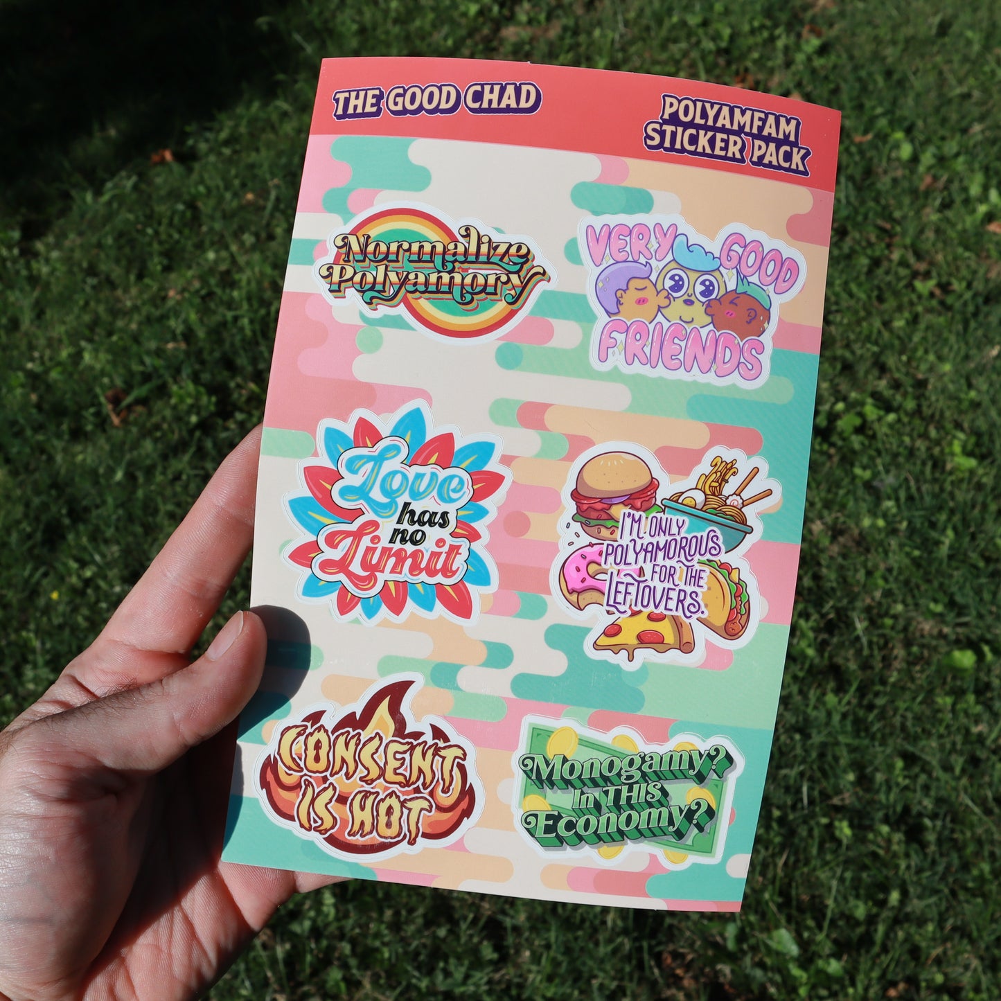 Polyamfam Vinyl Sticker Pack (2.25" each)