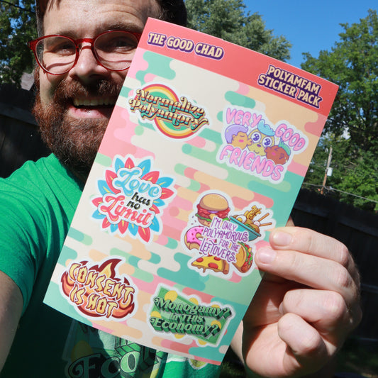 Polyamfam Vinyl Sticker Pack (2.25" each)