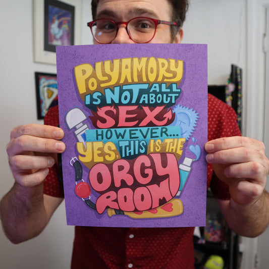 Polyamory Orgy Room Art Print