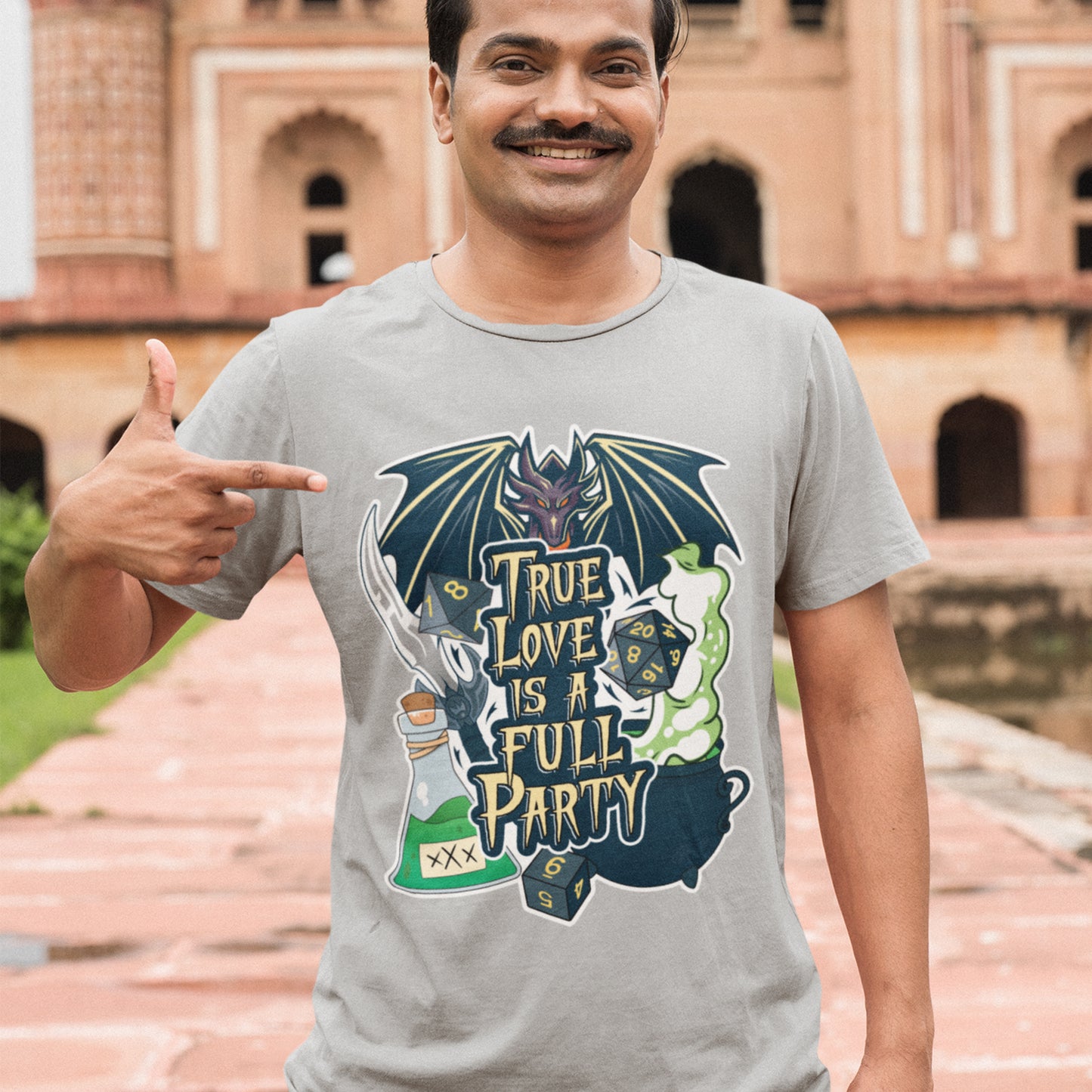 True Love is a Full Party Tee - Black