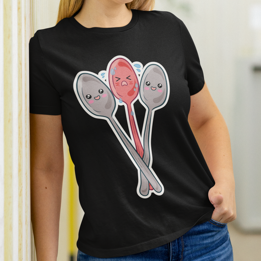 Middle Spoon Problems Polyamory Tee
