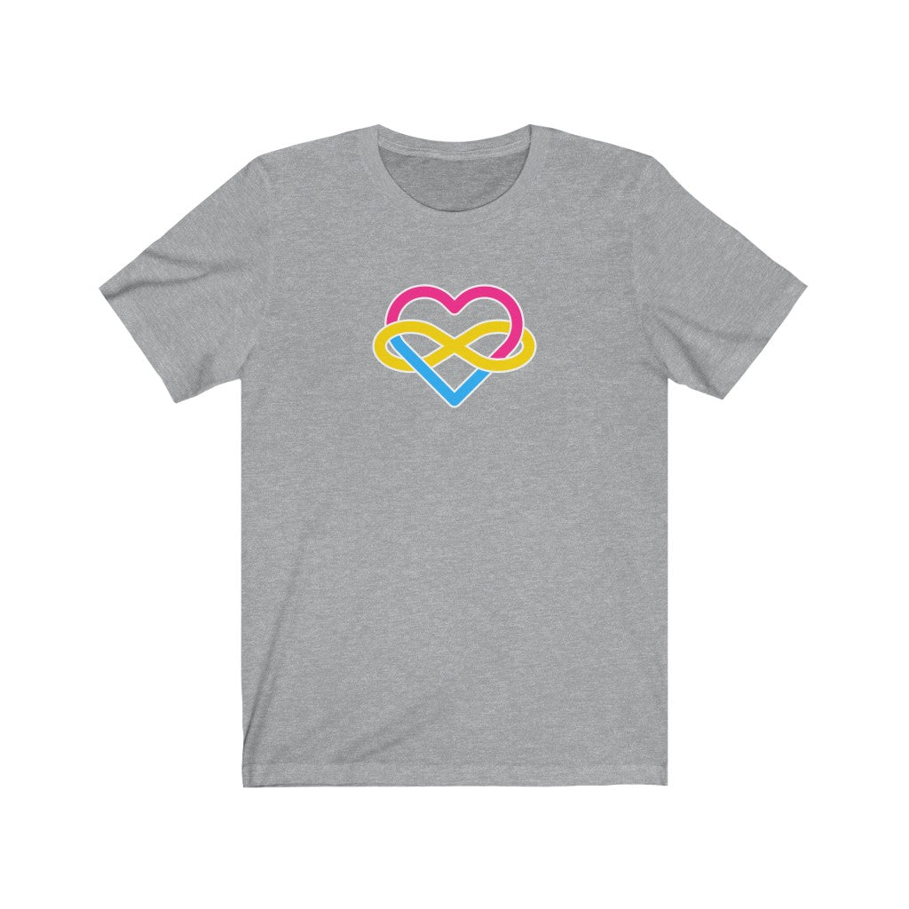 Pansexual Infinity Heart Polyamory Tee