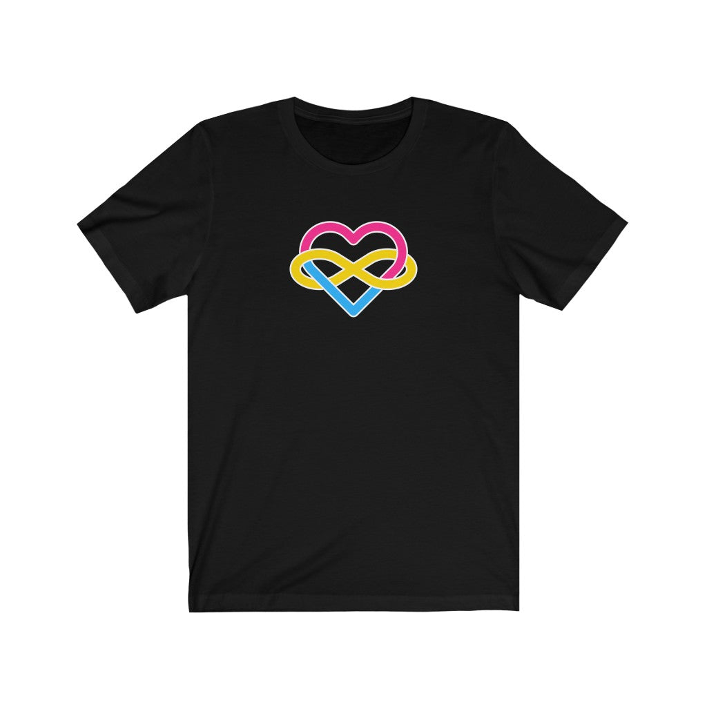 Pansexual Infinity Heart Polyamory Tee
