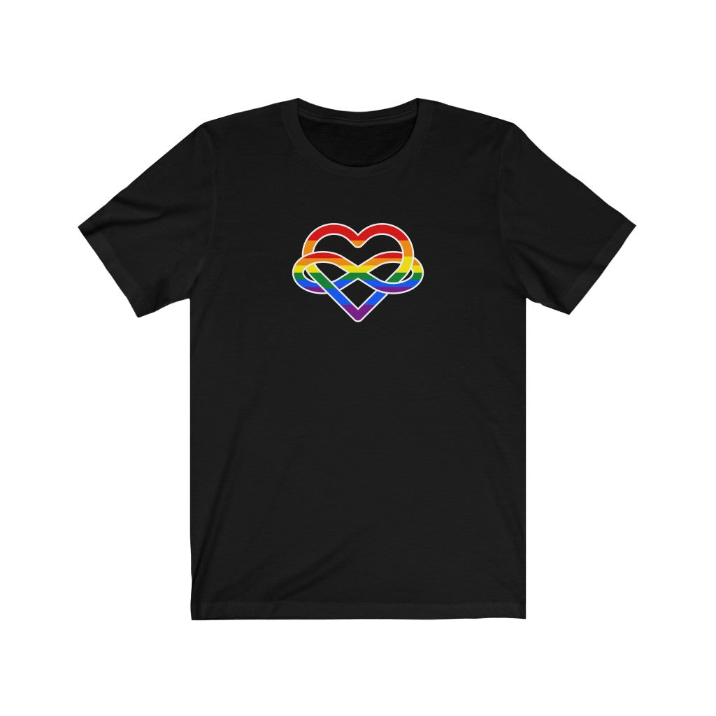 Rainbow Infinity Heart Polyamory Tee