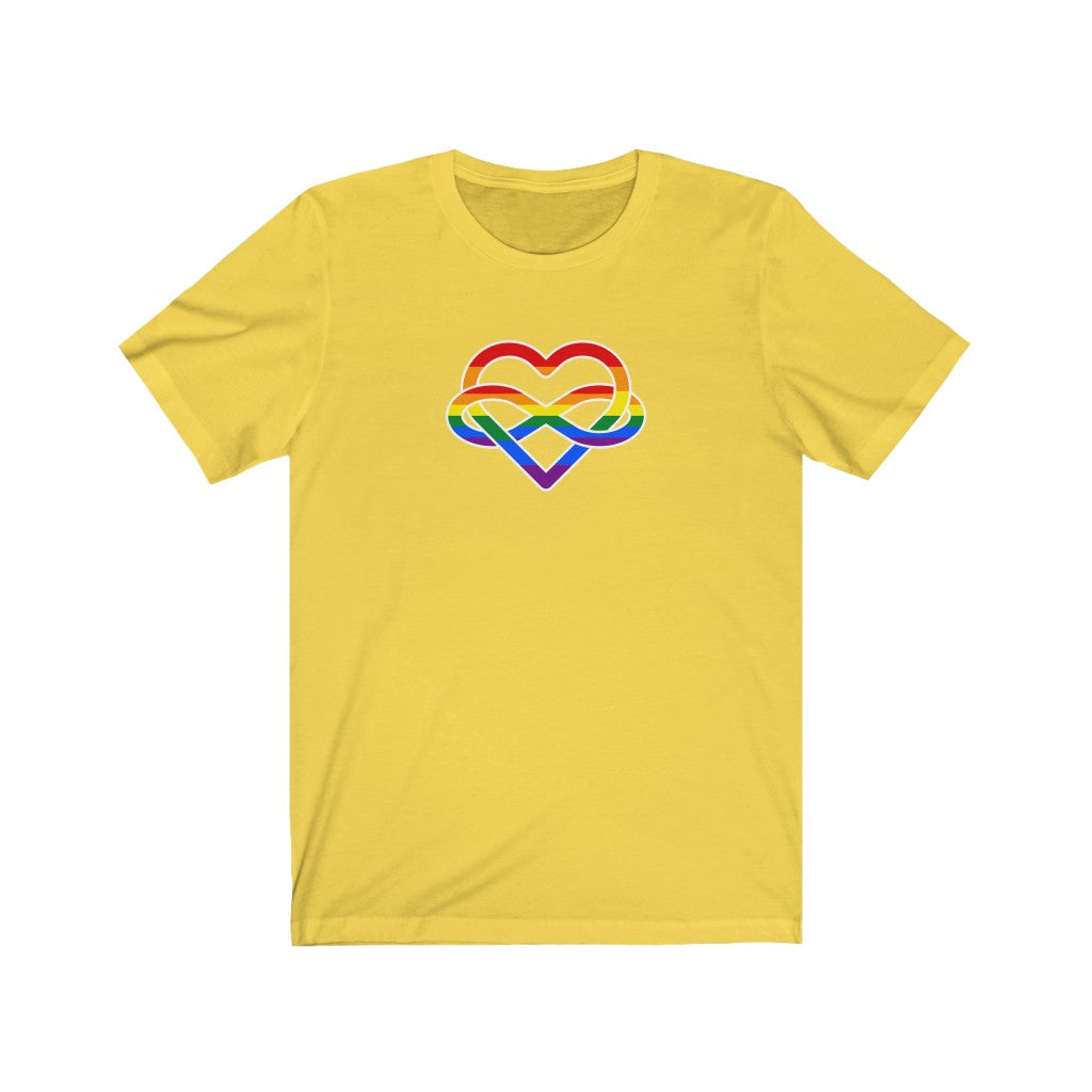 Rainbow Infinity Heart Polyamory Tee