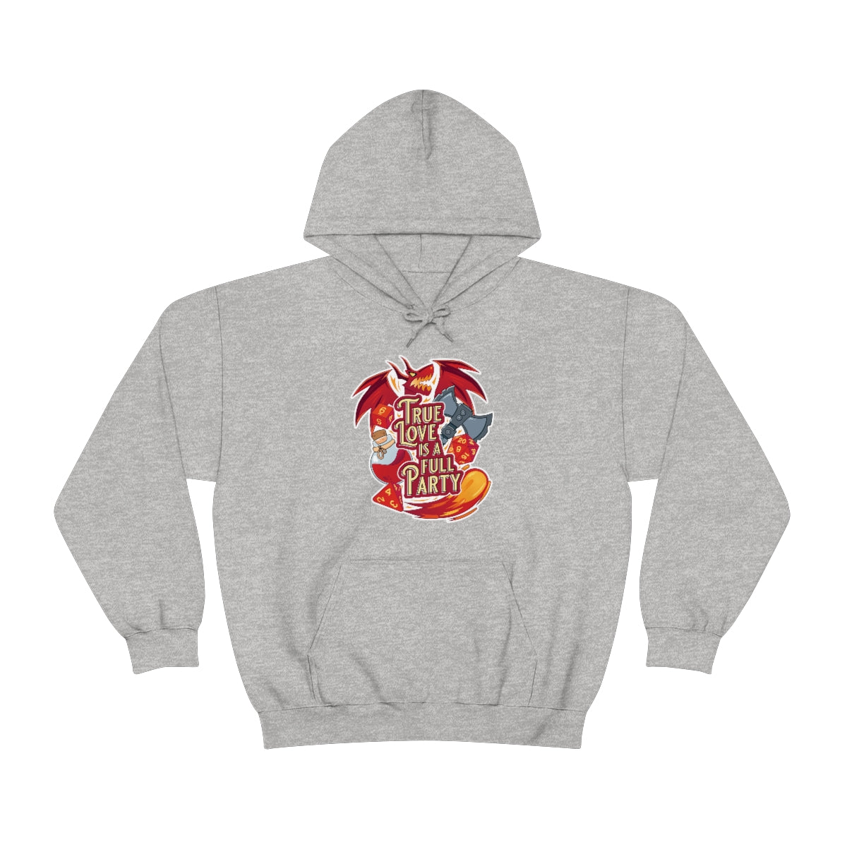 True Love is a Full Party Hoodie - Red