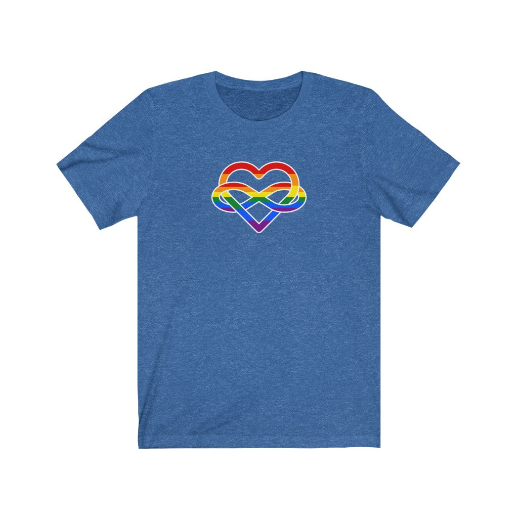 Rainbow Infinity Heart Polyamory Tee
