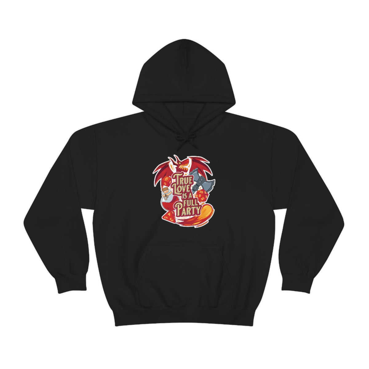 True Love is a Full Party Hoodie - Red