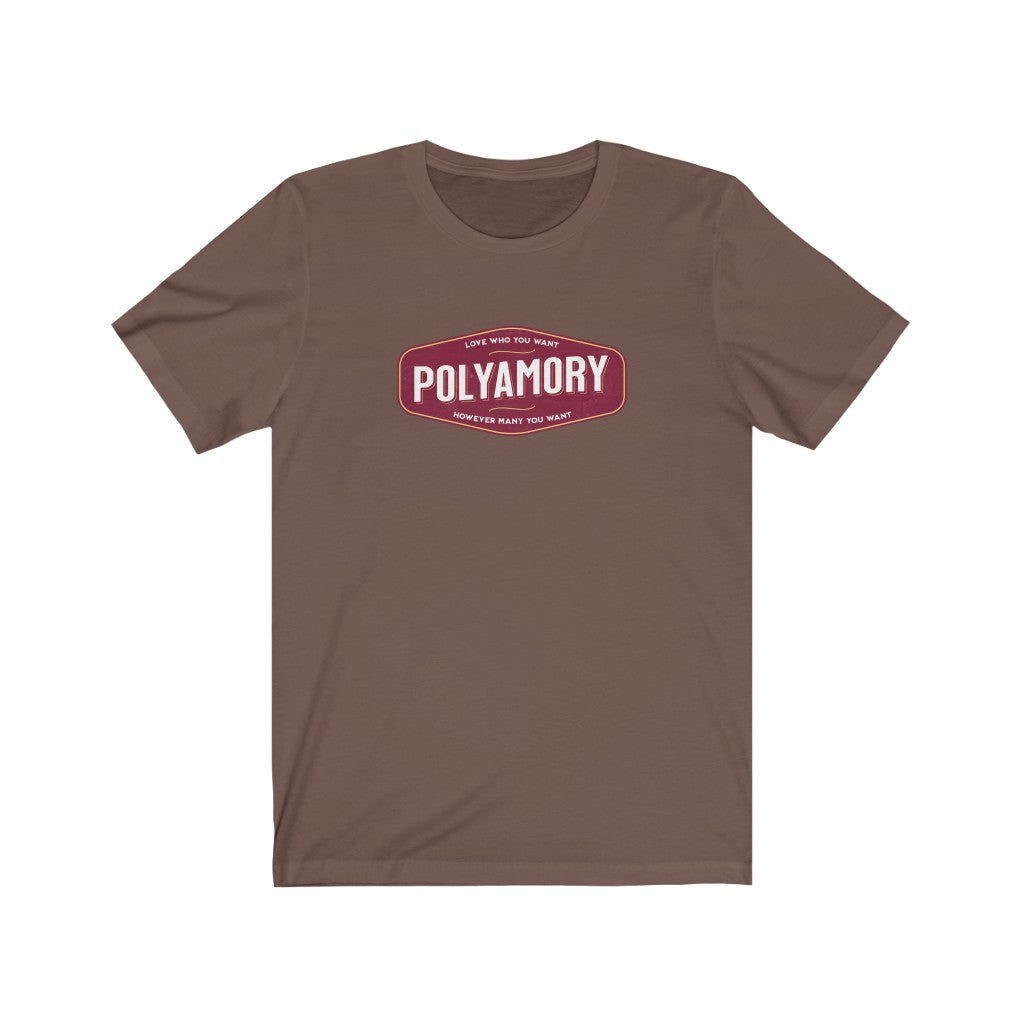 Polyamory Retro Badge Tee