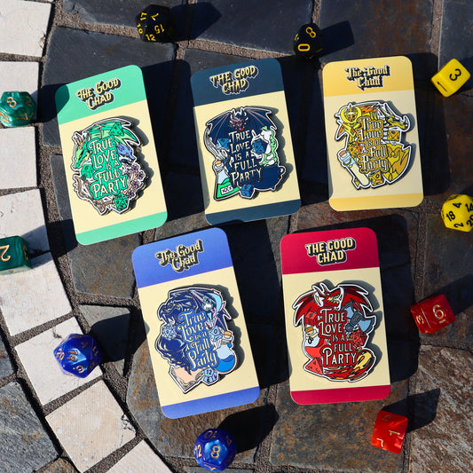 True Love is a Full Party Hard Enamel Pins