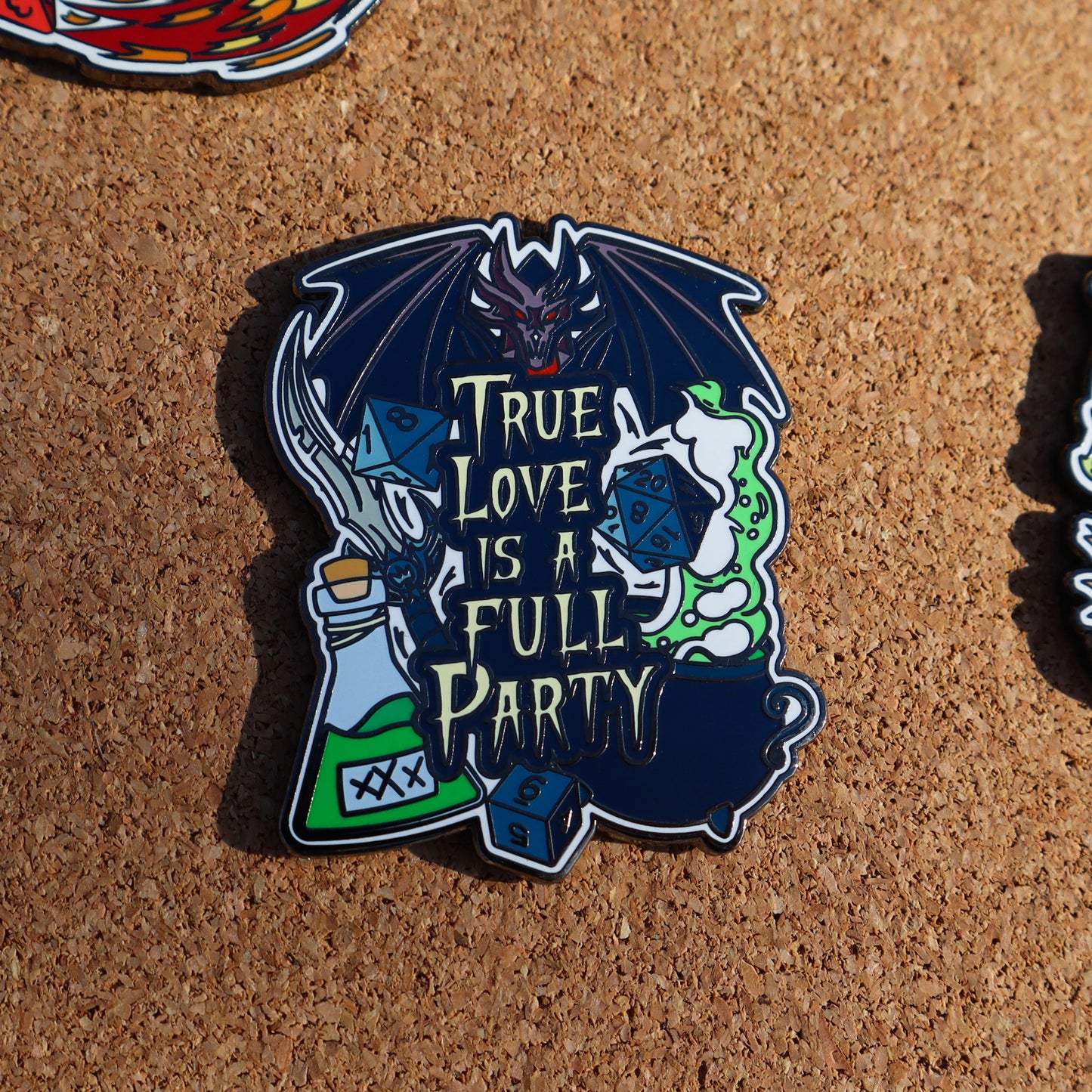 True Love is a Full Party Hard Enamel Pins