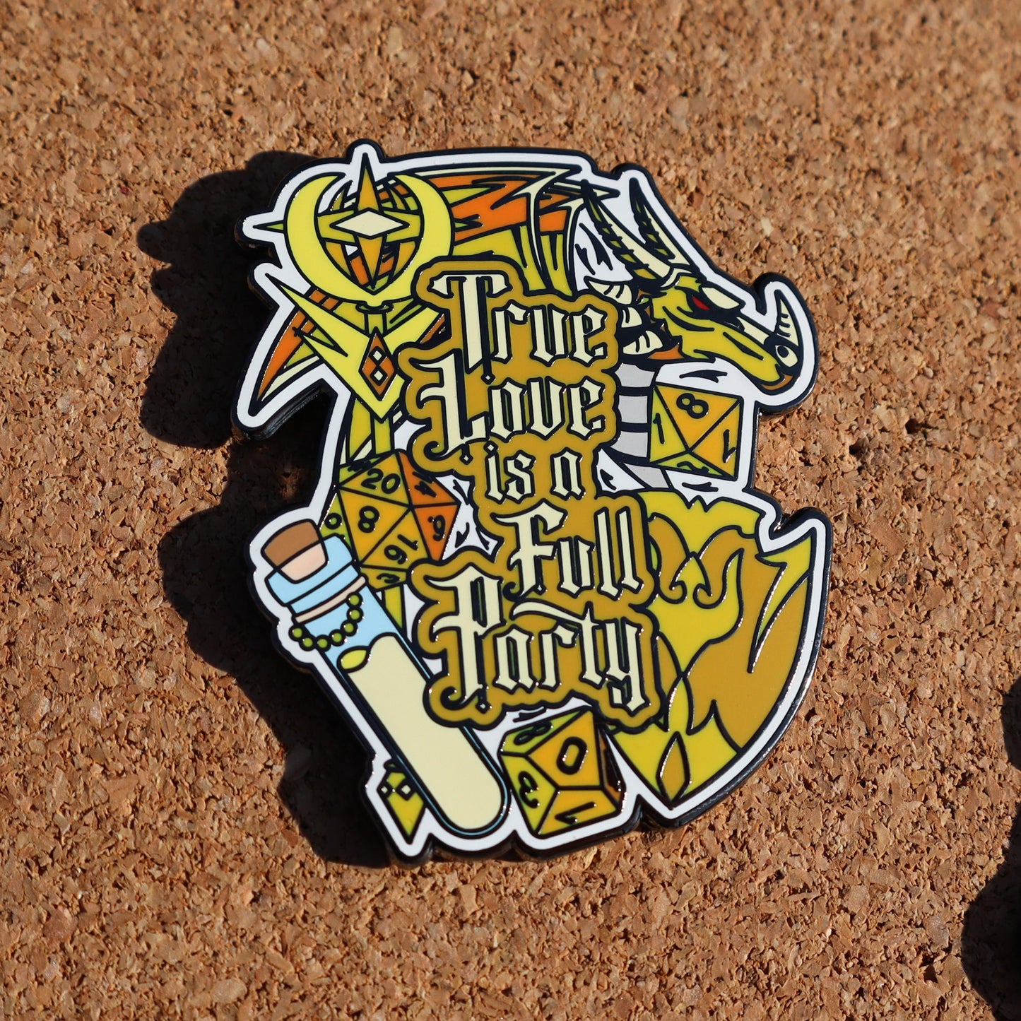 True Love is a Full Party Hard Enamel Pins
