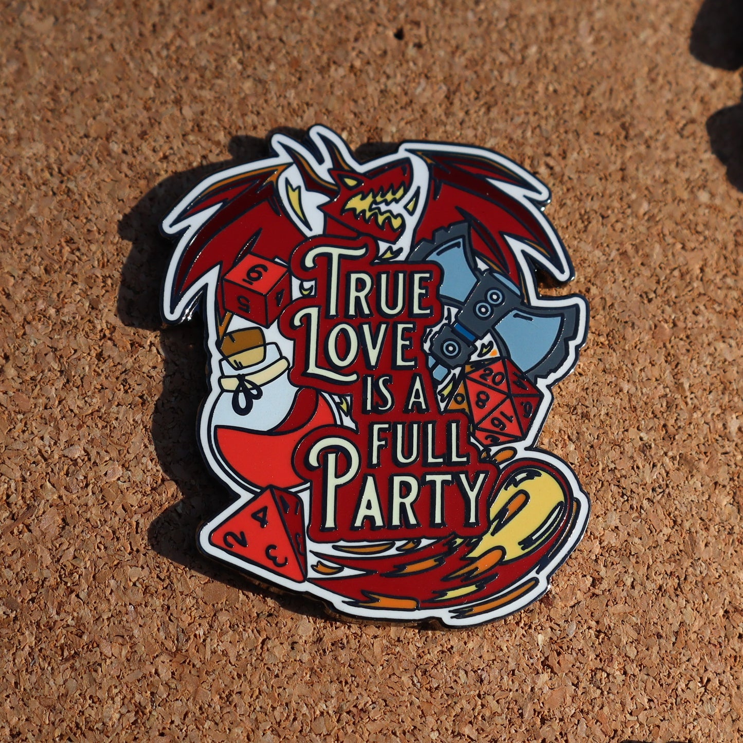 True Love is a Full Party Hard Enamel Pins