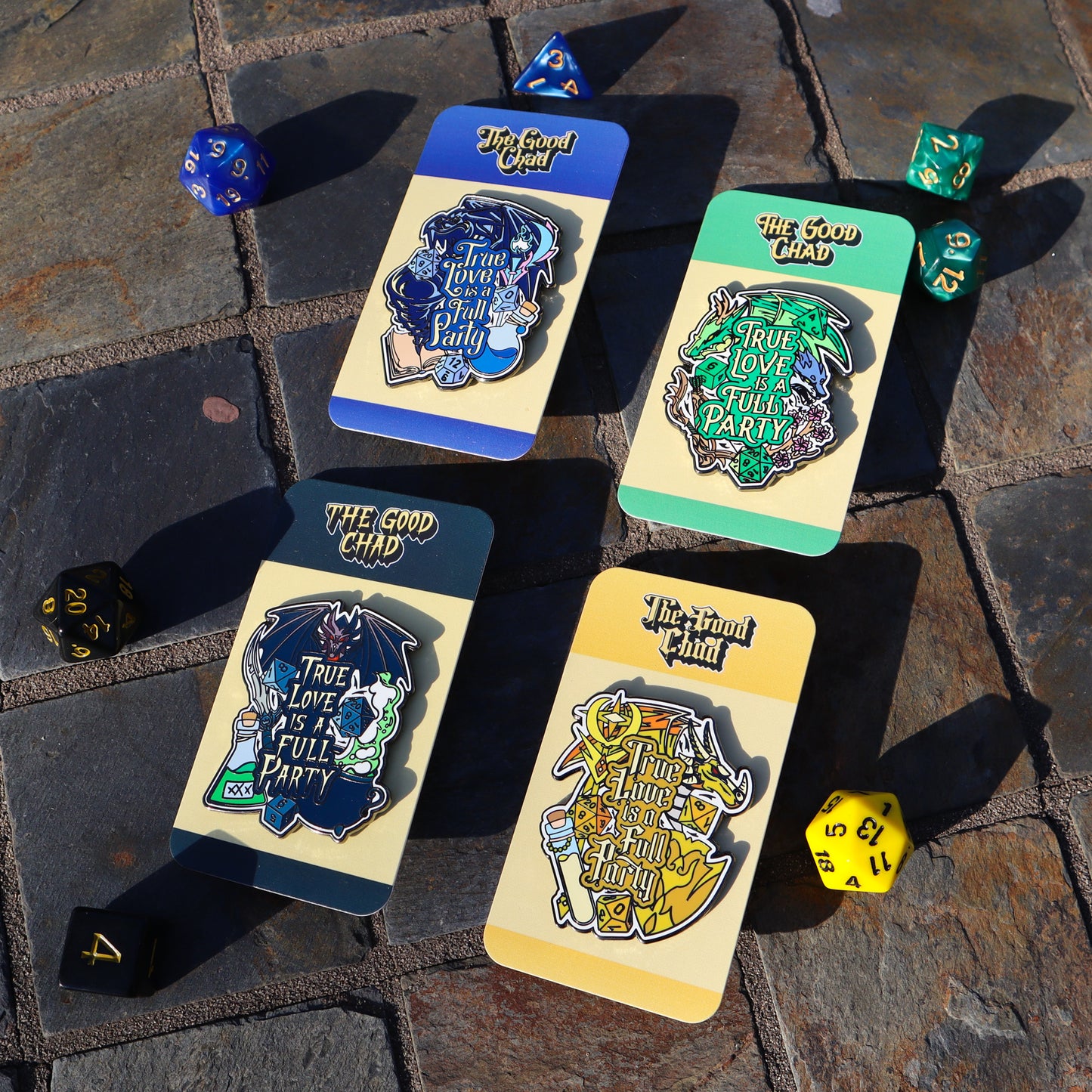 True Love is a Full Party Hard Enamel Pins