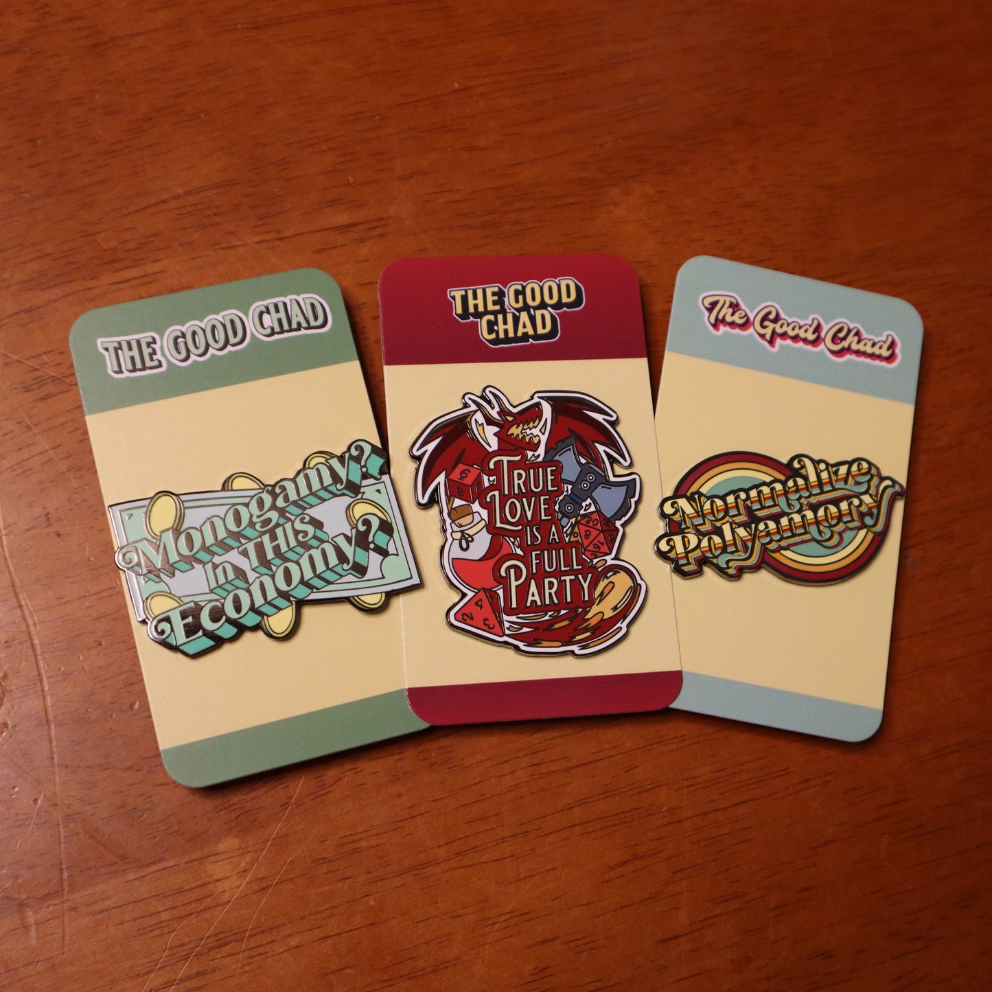 Normalize Polyamory Retro Hard Enamel Pin