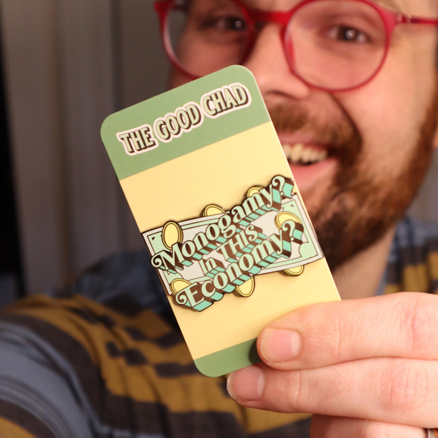 Monogamy? In THIS Economy? Hard Enamel Pin