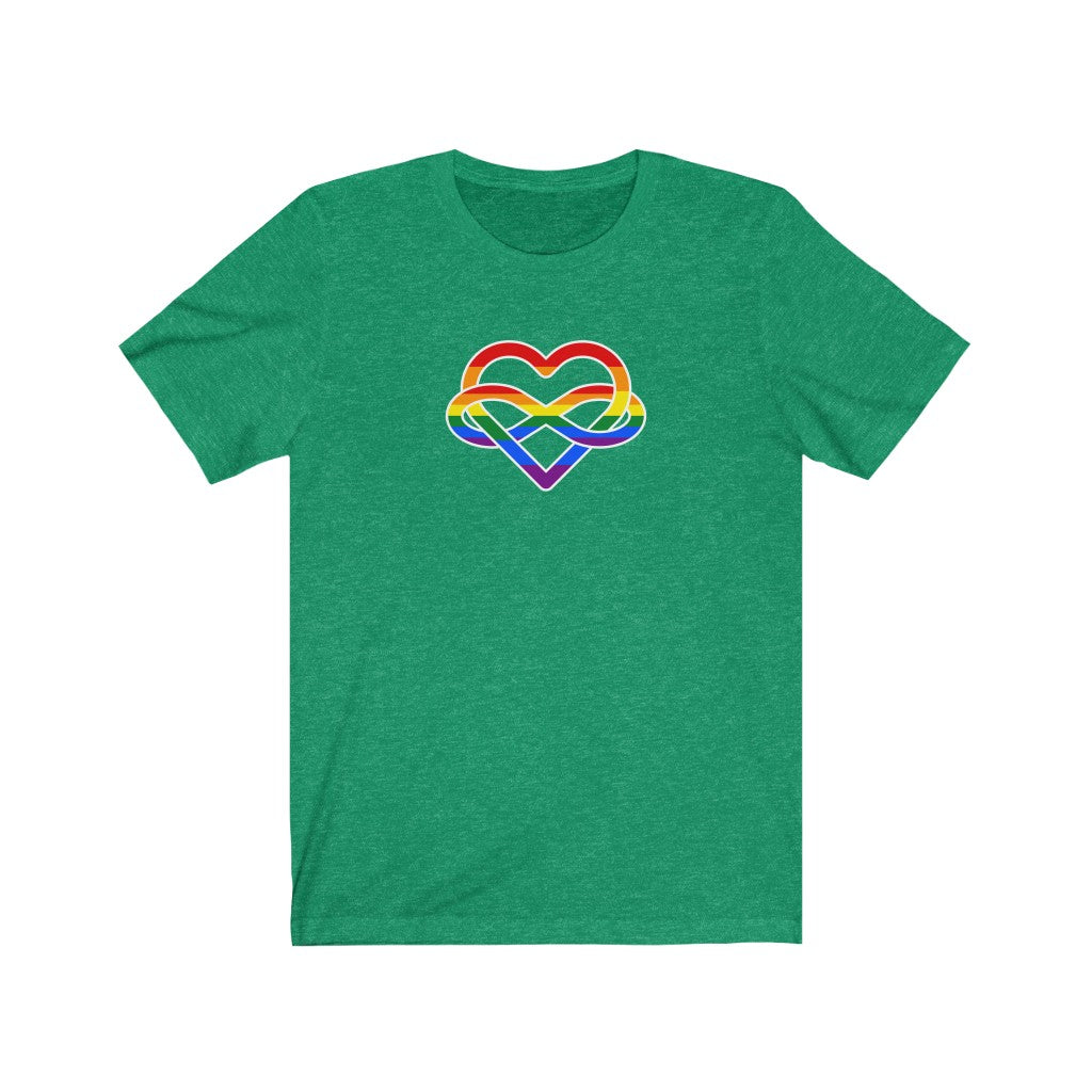 Rainbow Infinity Heart Polyamory Tee