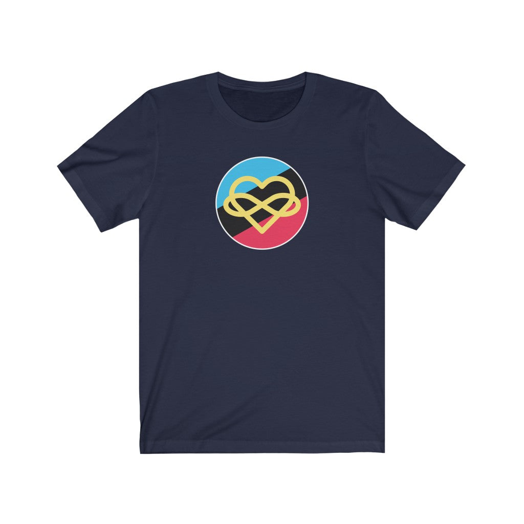 Polyamory Infinity Heart Circle Polyamory Tee
