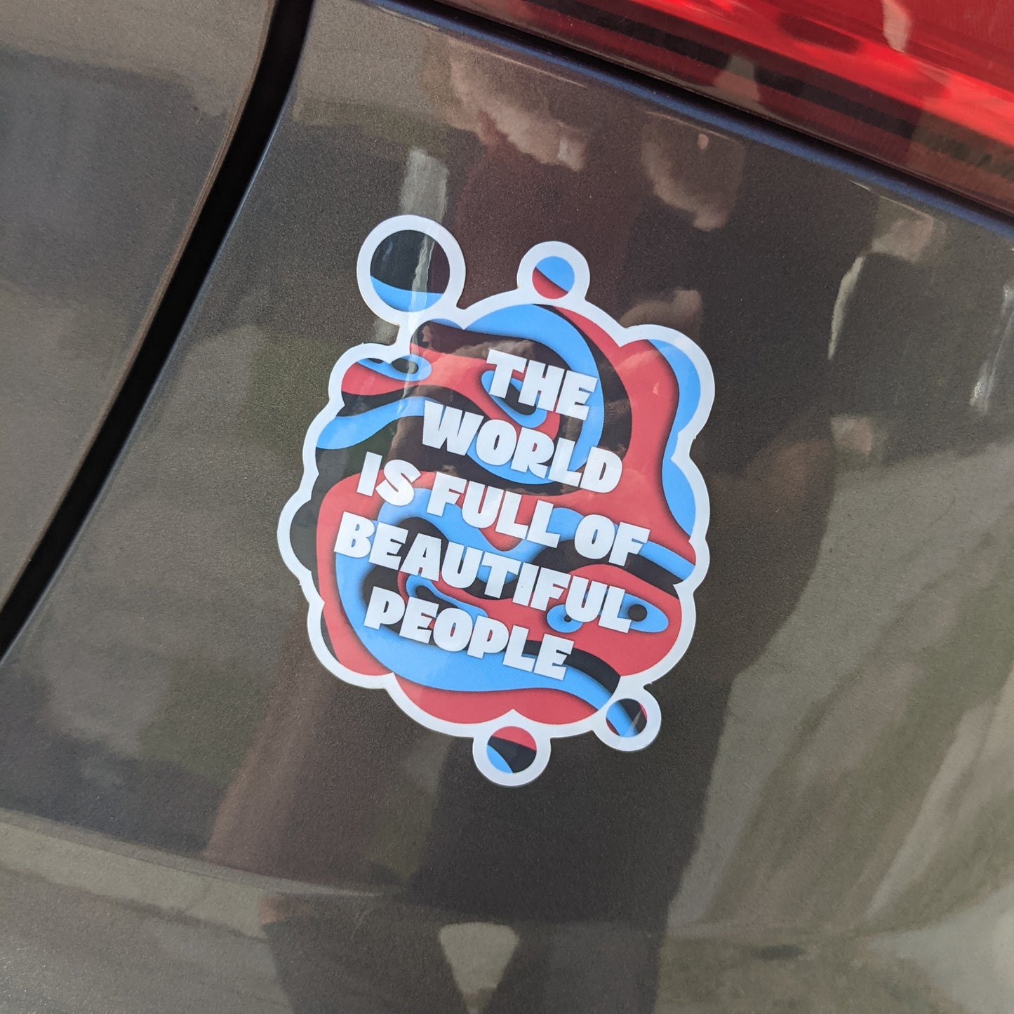 The World is Full of Beautiful People Vinyl Sticker (3"x3.75")