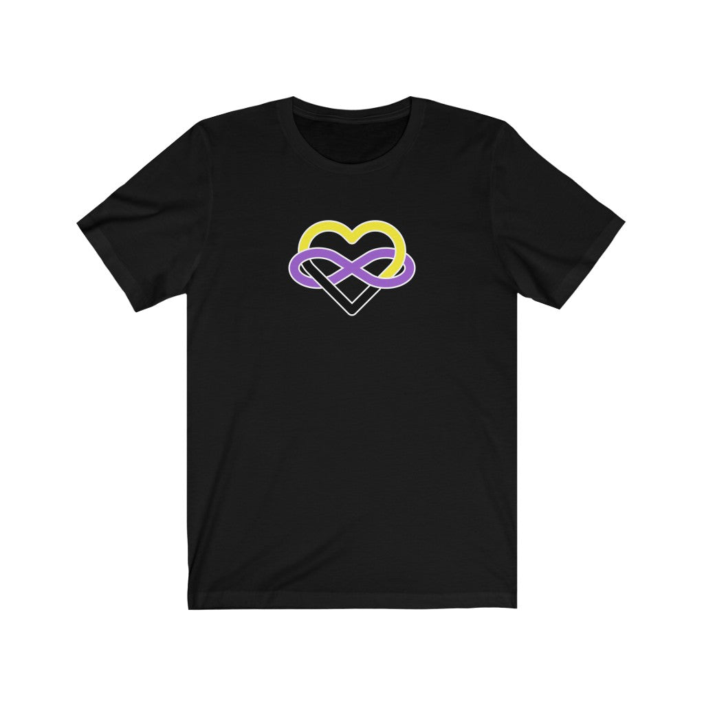 Nonbinary Infinity Heart Polyamory Tee