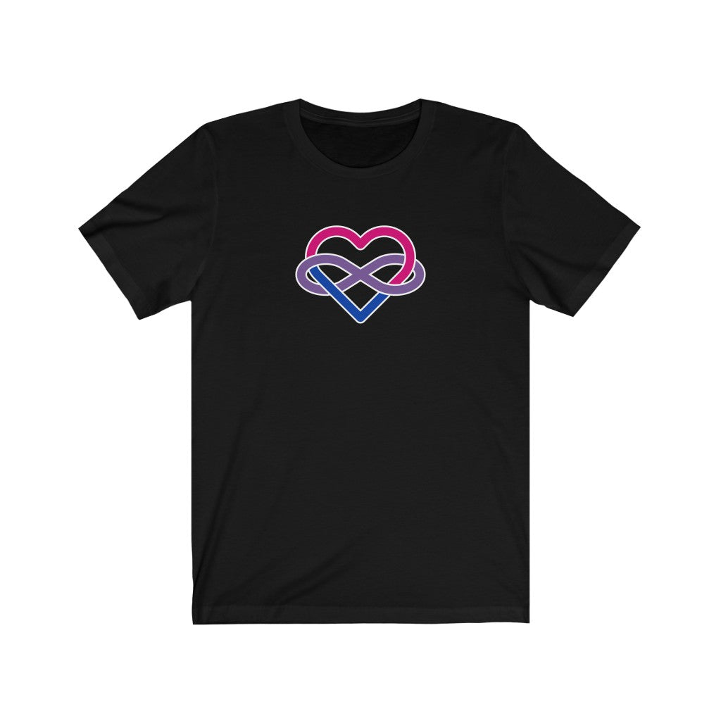 Bisexual Infinity Heart Polyamory Tee