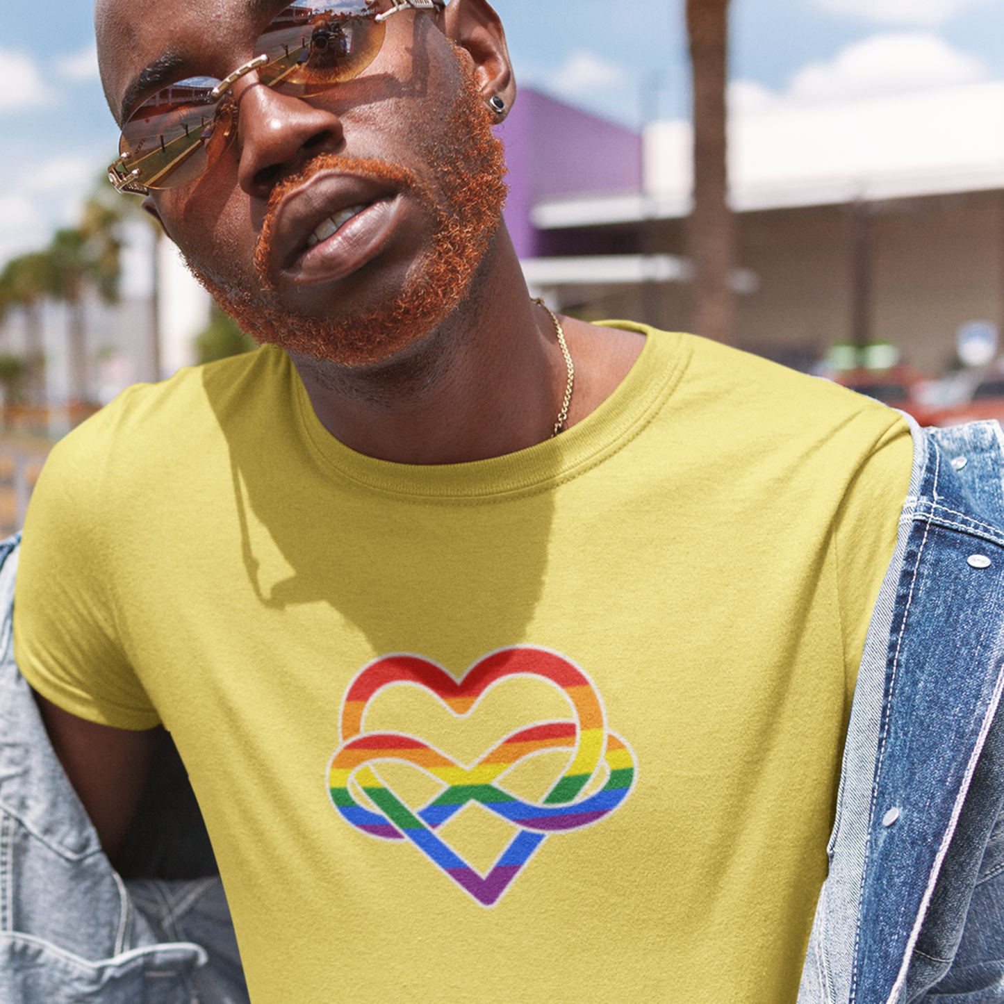 Rainbow Infinity Heart Polyamory Tee