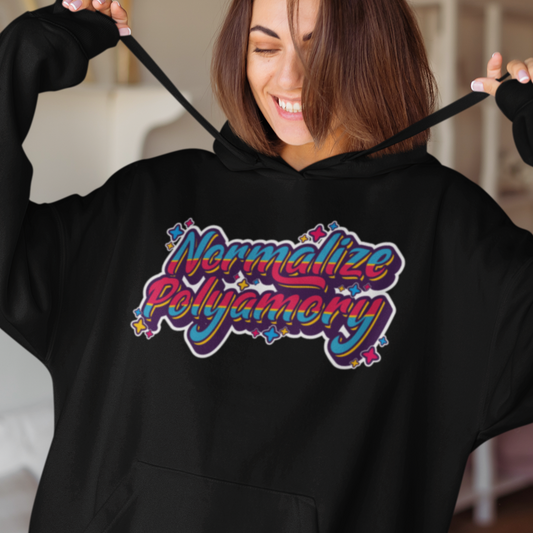 Normalize Polyamory Pride Flag Colors Hoodie