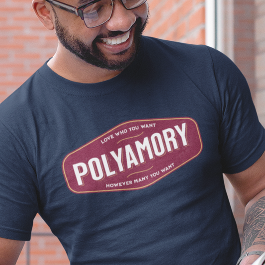 Polyamory Retro Badge Tee