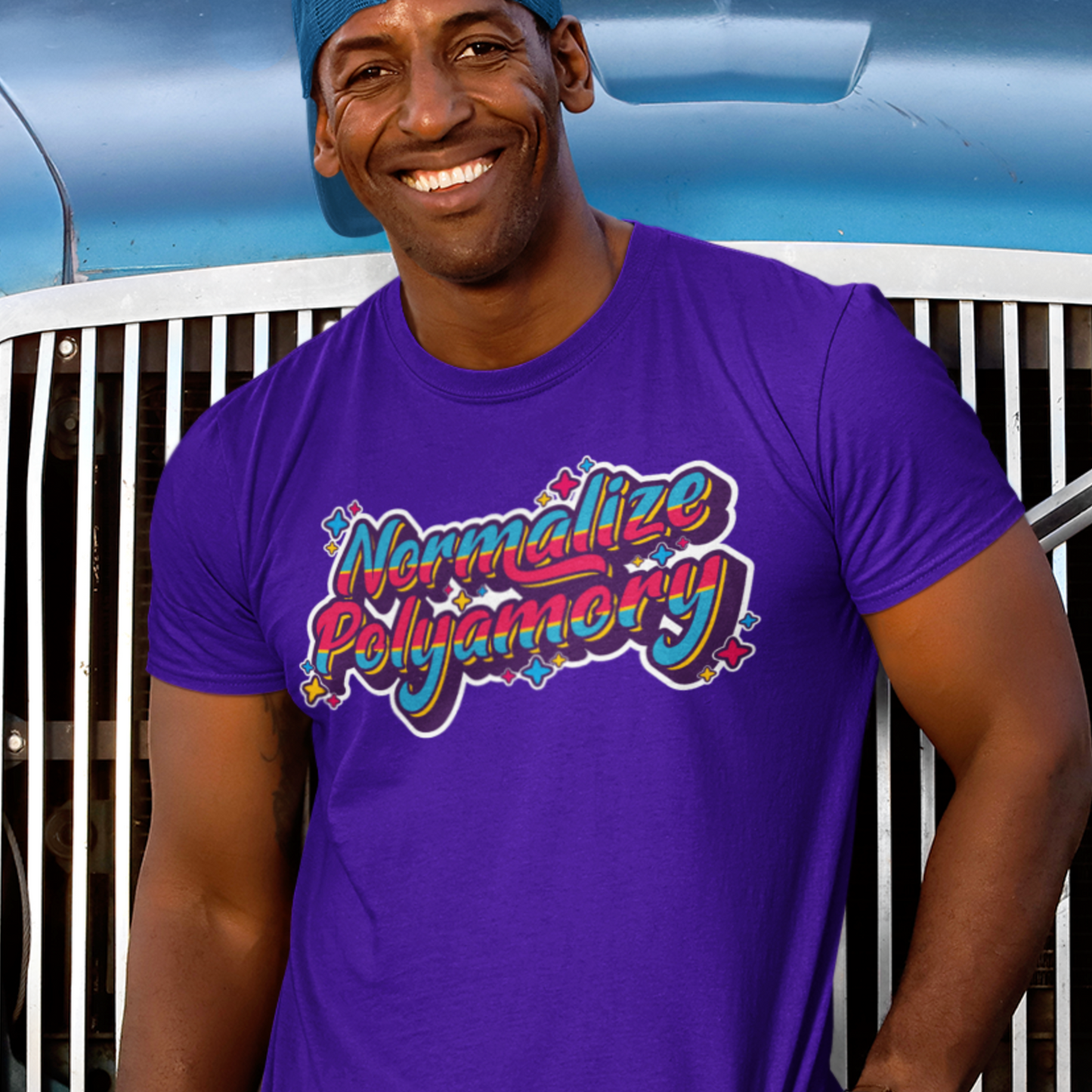 Normalize Polyamory Pride Flag Colors Tee