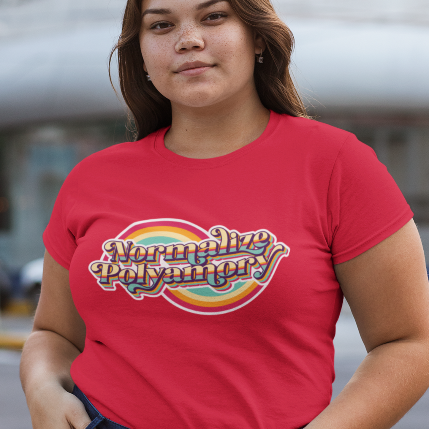 Normalize Polyamory Retro Tee