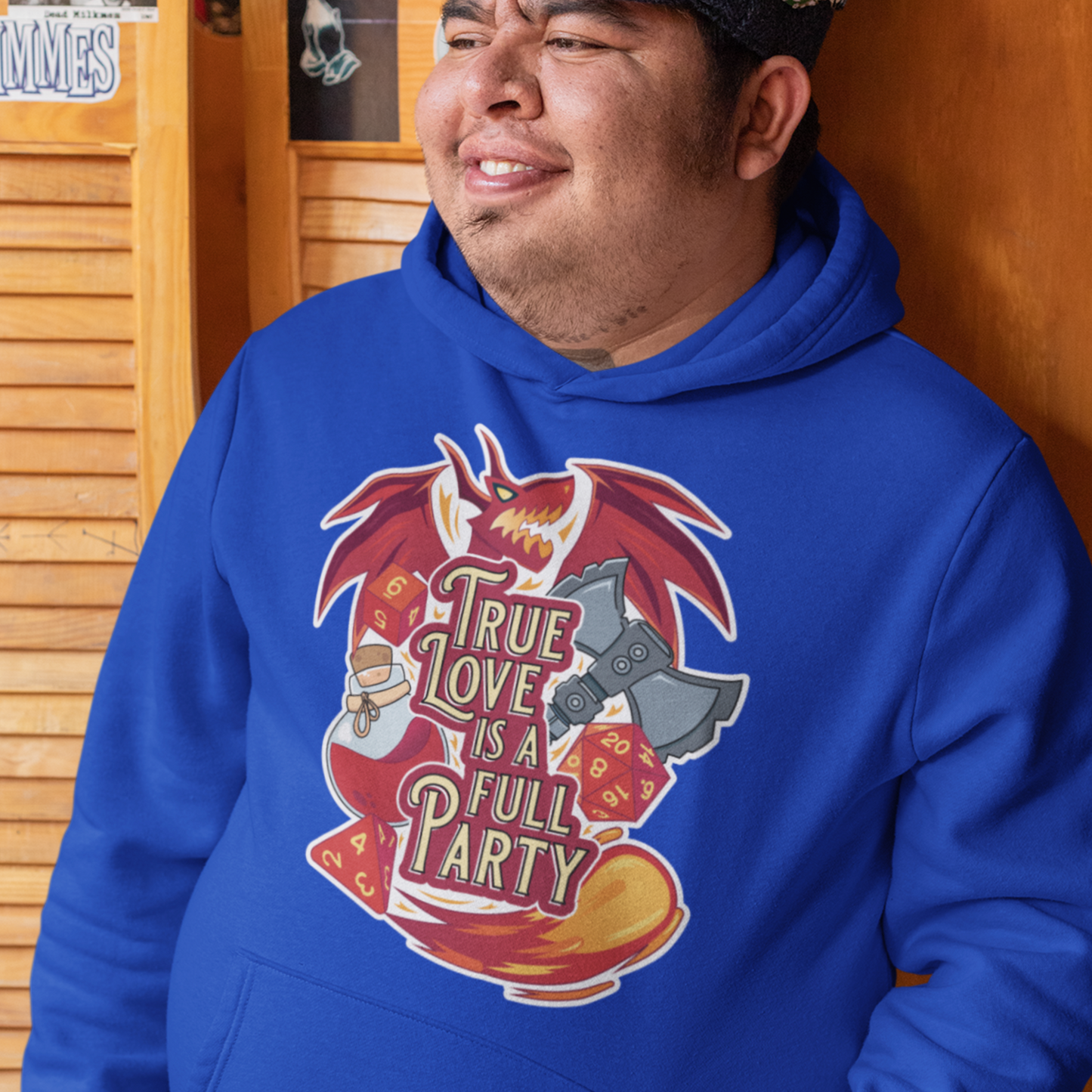 True Love is a Full Party Hoodie - Red