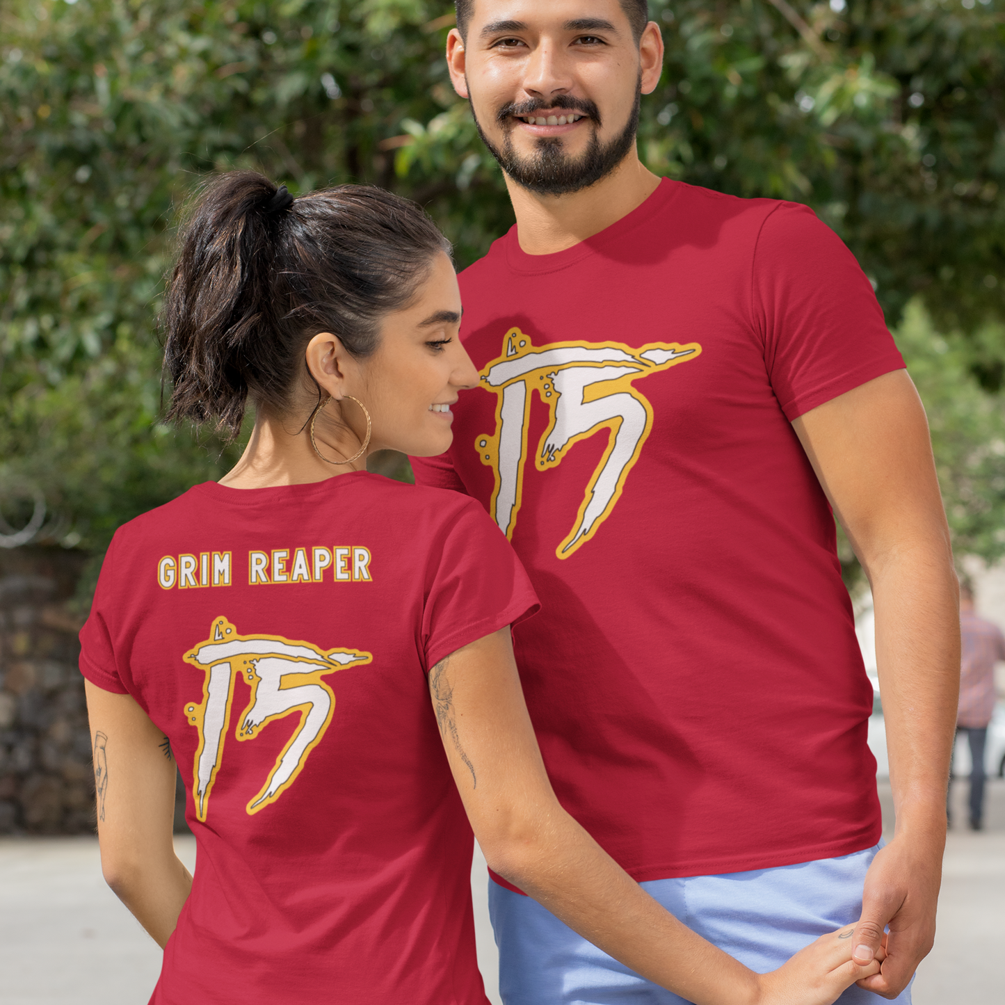 Patrick Mahomes Grim Reaper Jersey Tee