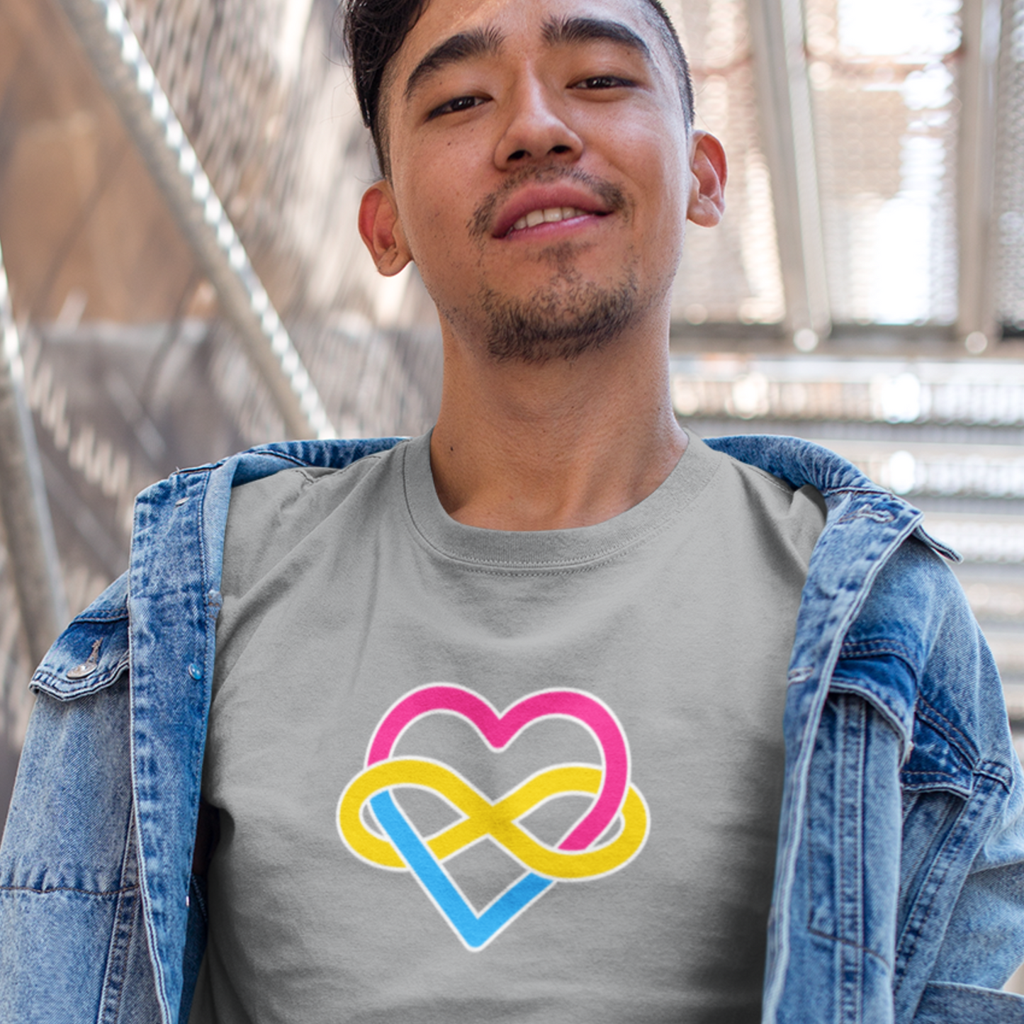 Pansexual Infinity Heart Polyamory Tee