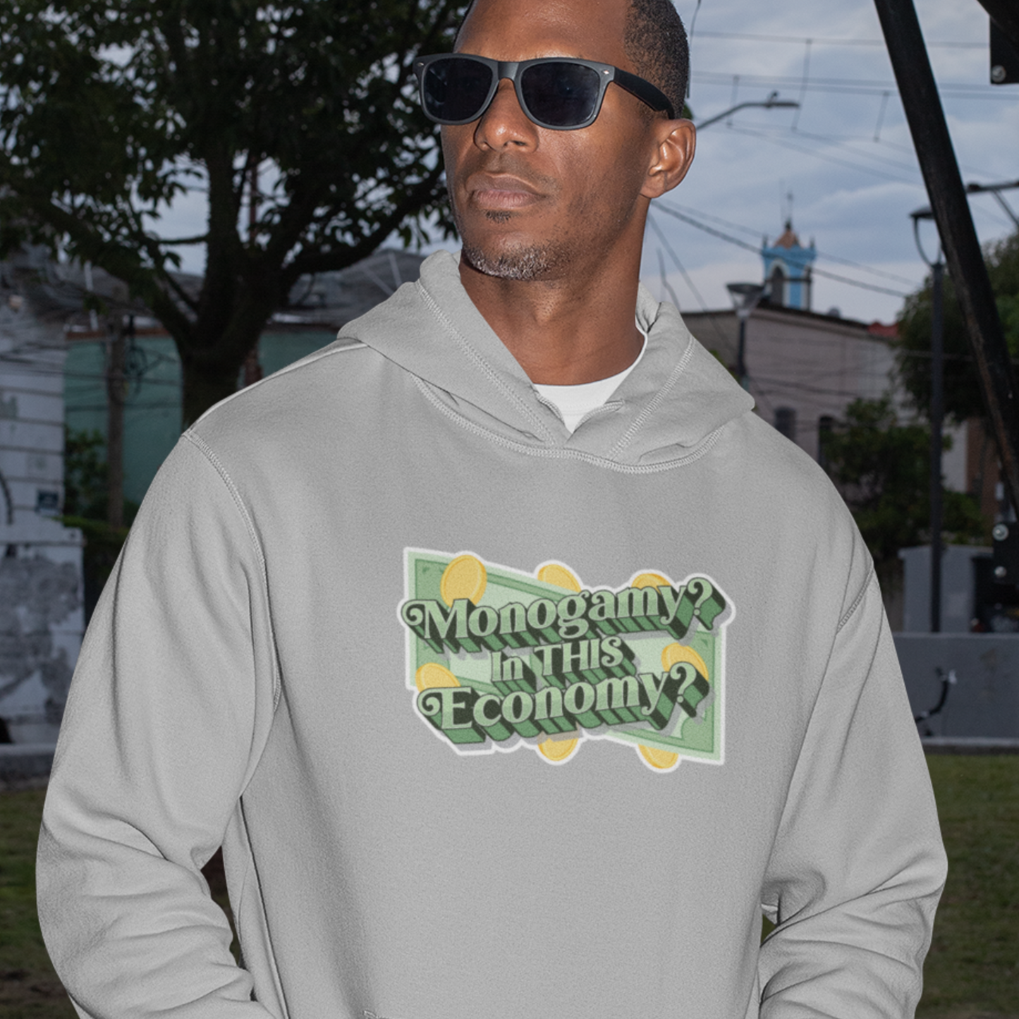 Monogamy? In THIS Economy? Polyamory Hoodie