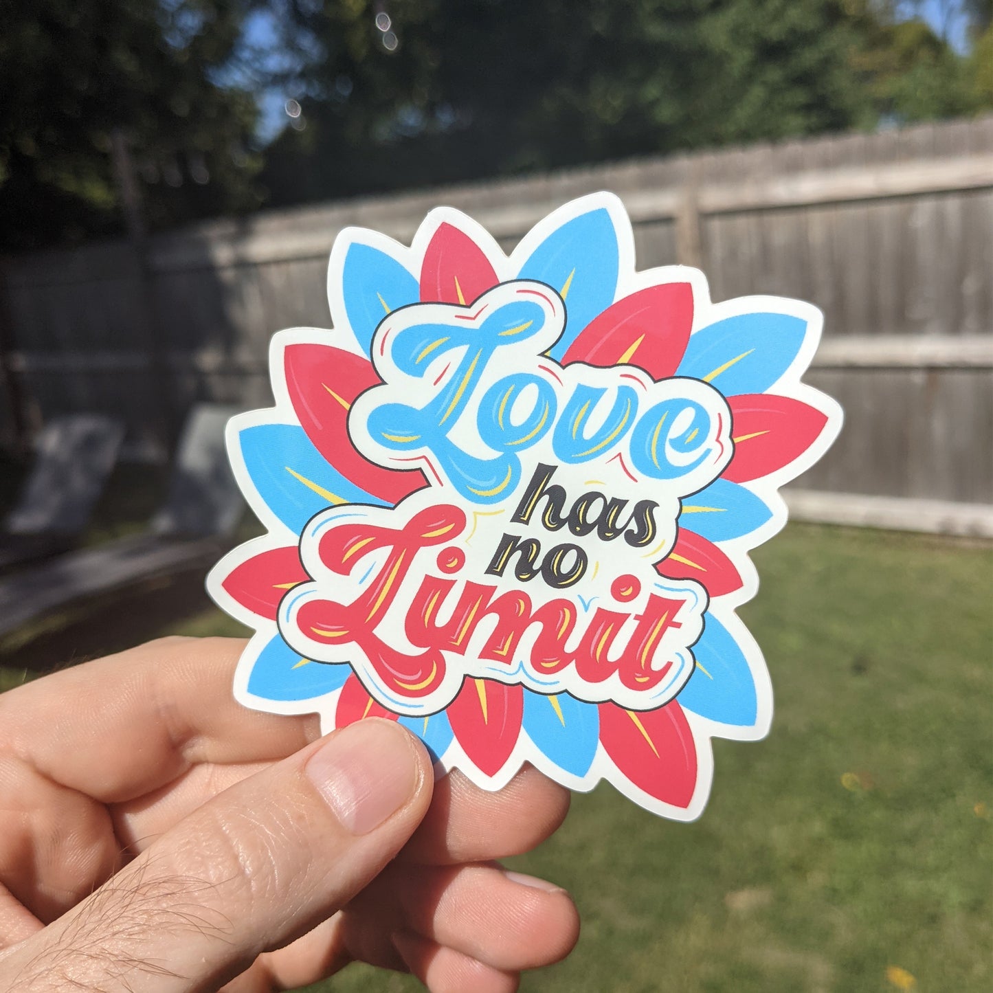 Love has no Limit Vinyl Polyamory Sticker (3.5"x3.5")