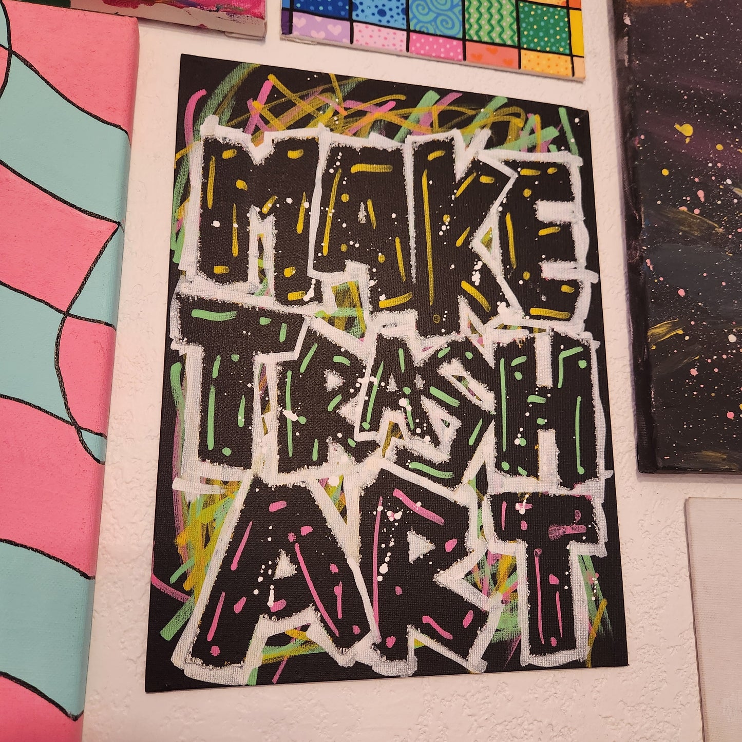 Make Trash Art Original Painting