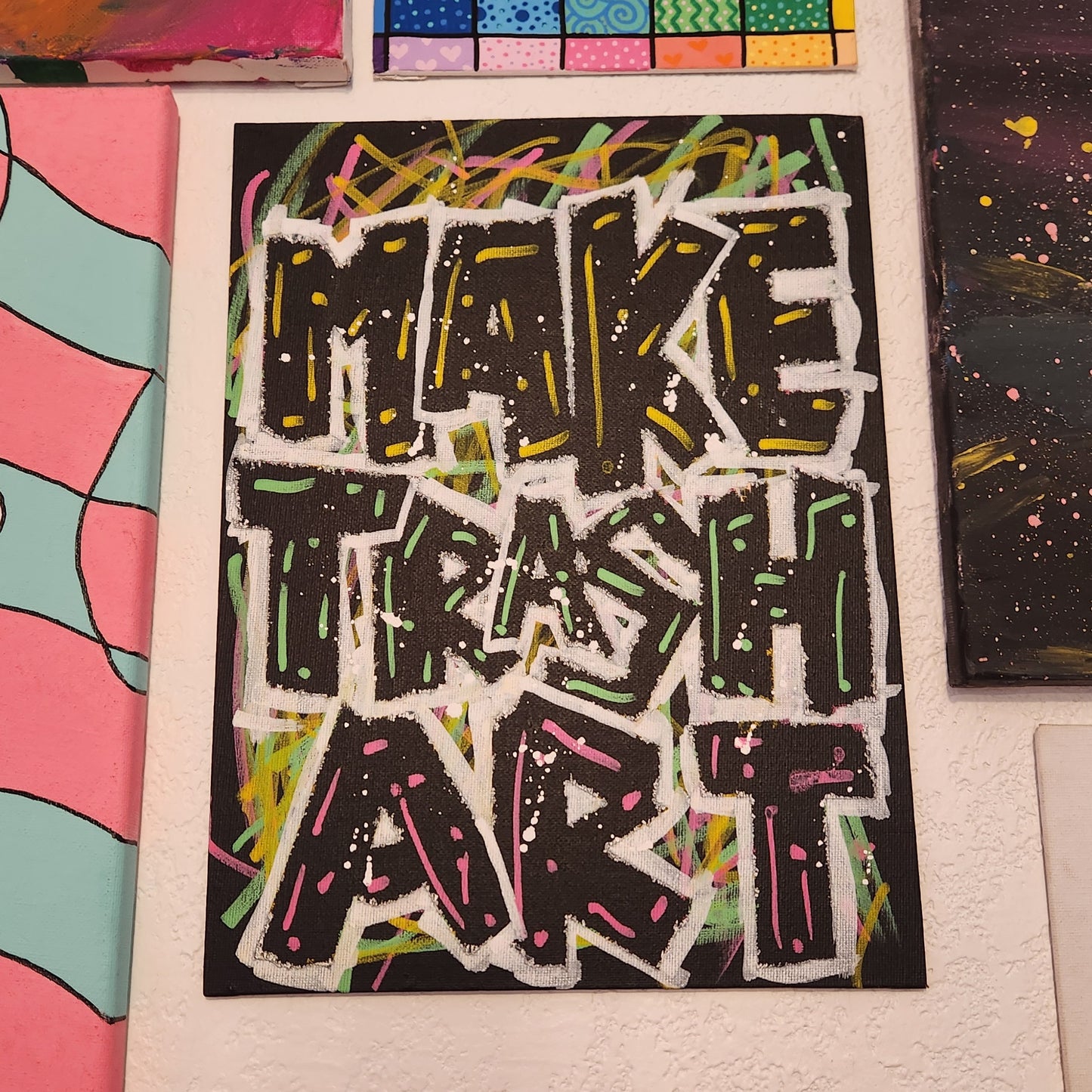 Make Trash Art Original Painting