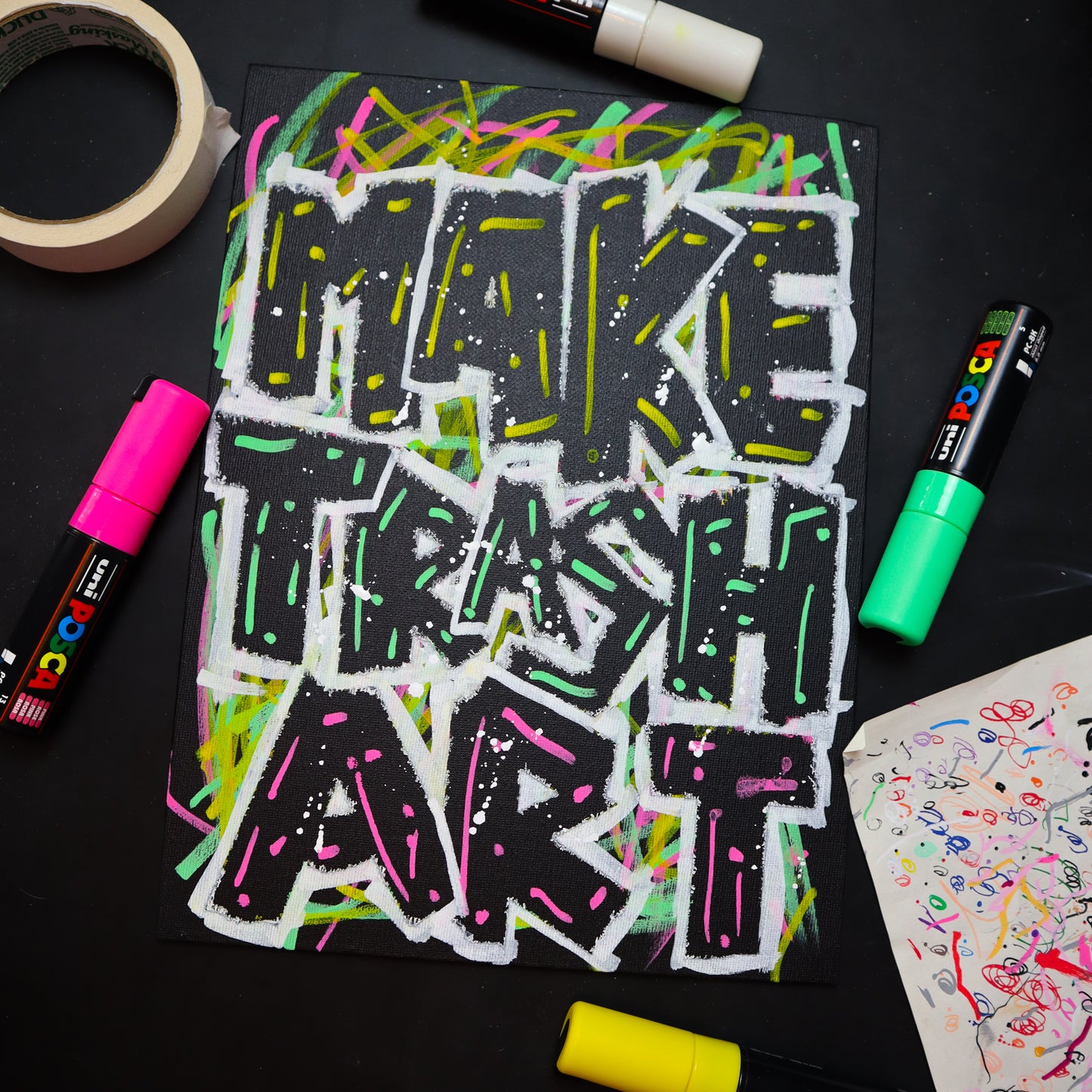 Make Trash Art Original Painting