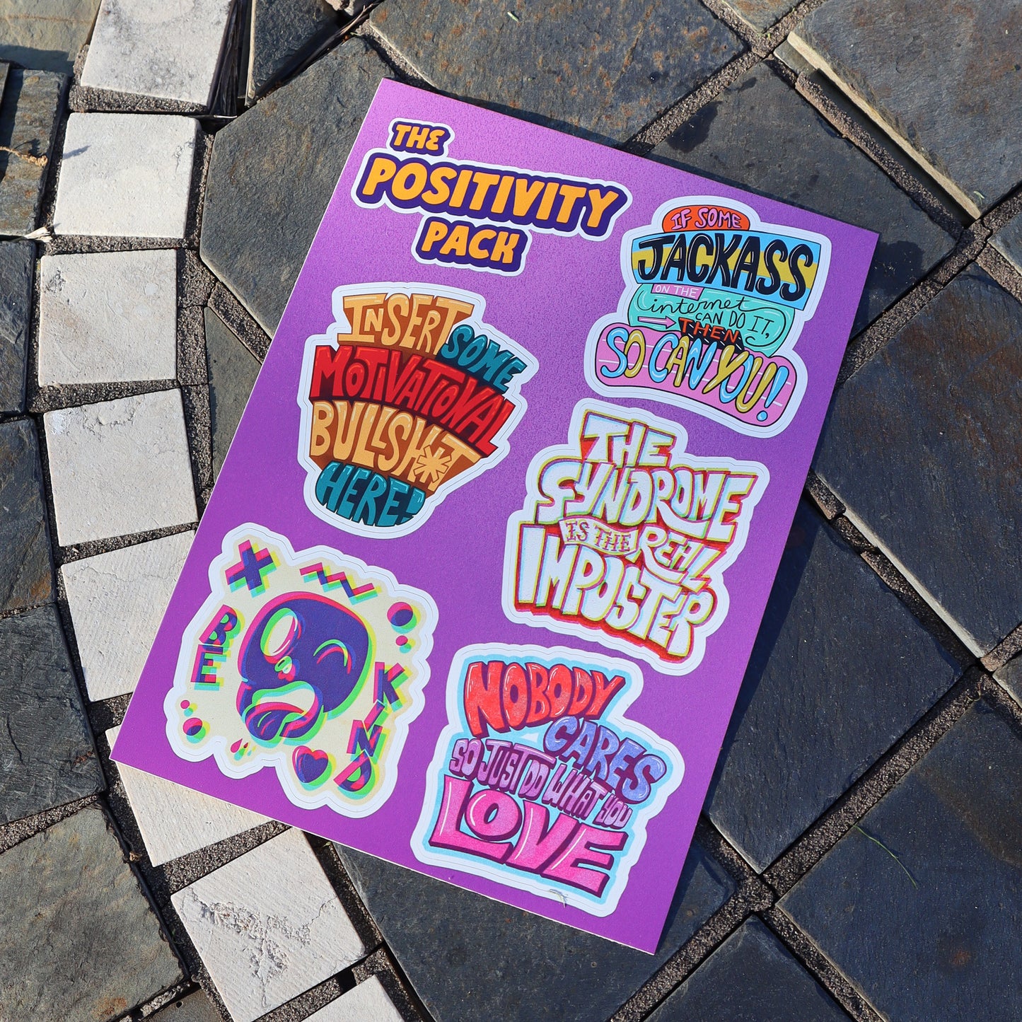 Positivity Vinyl Sticker Pack (2.5"-3" each)