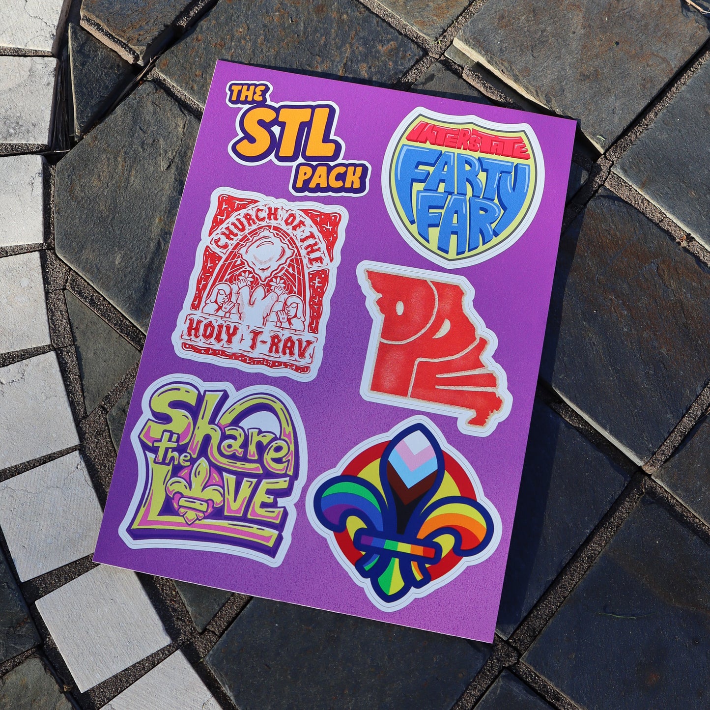 STL Vinyl Sticker Pack (2.5"-3" each)