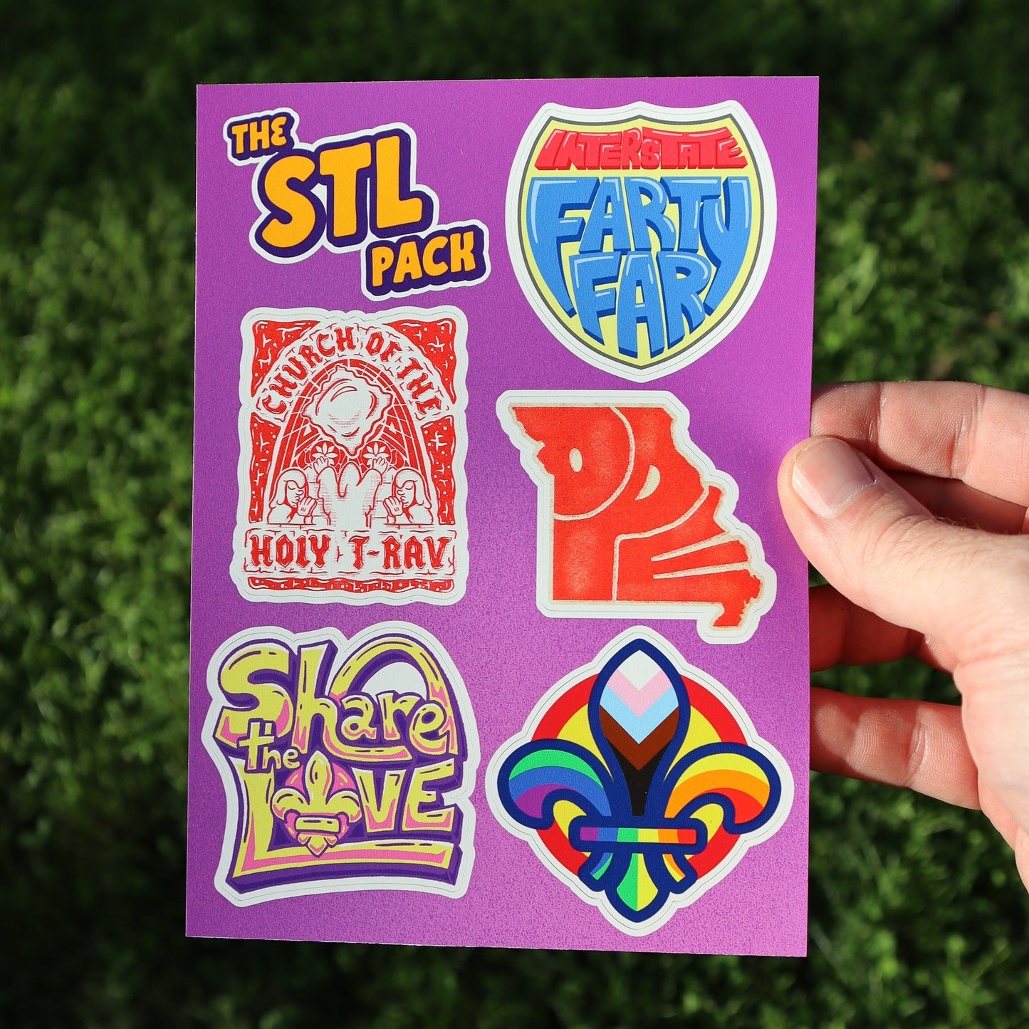 STL Vinyl Sticker Pack (2.5"-3" each)
