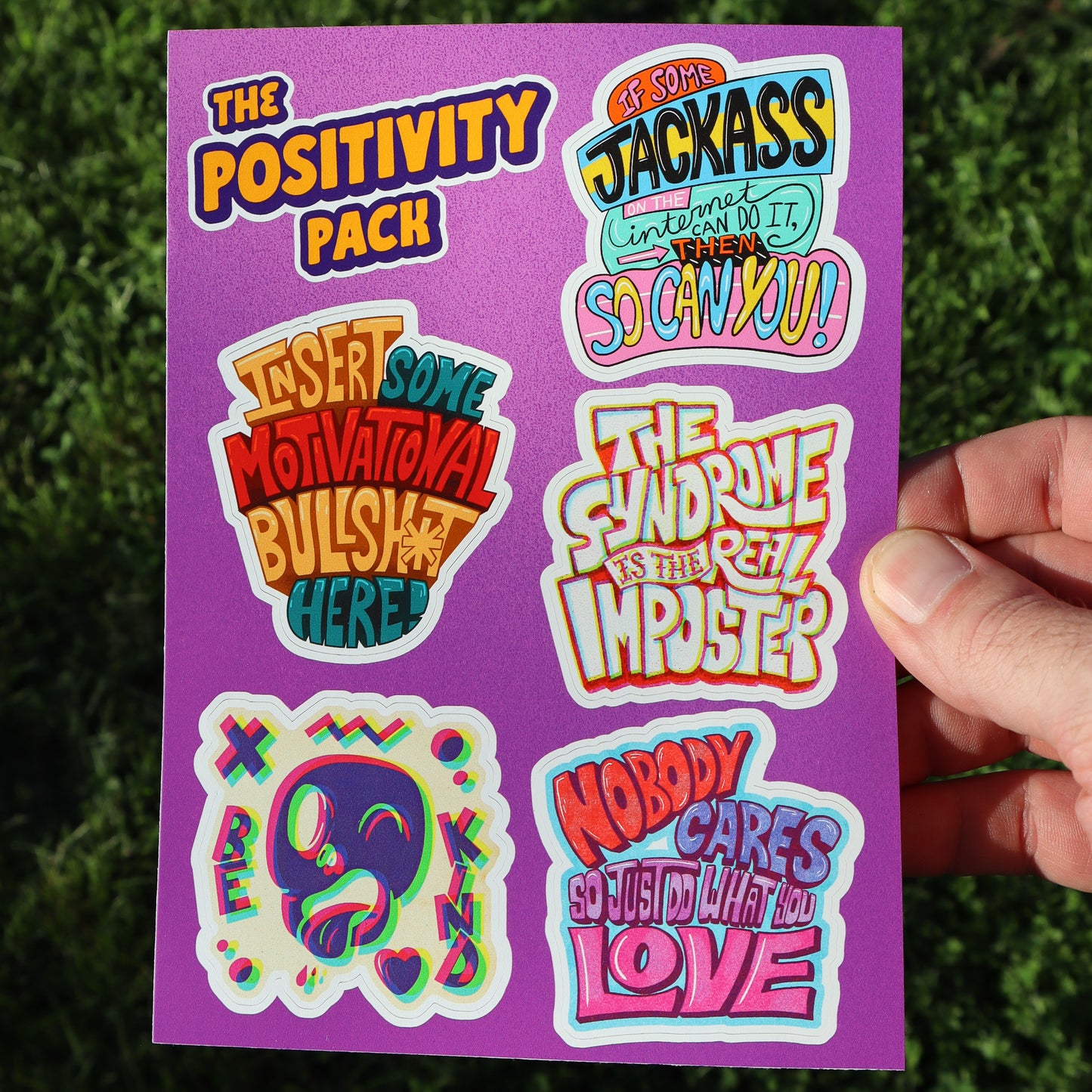 Positivity Vinyl Sticker Pack (2.5"-3" each)
