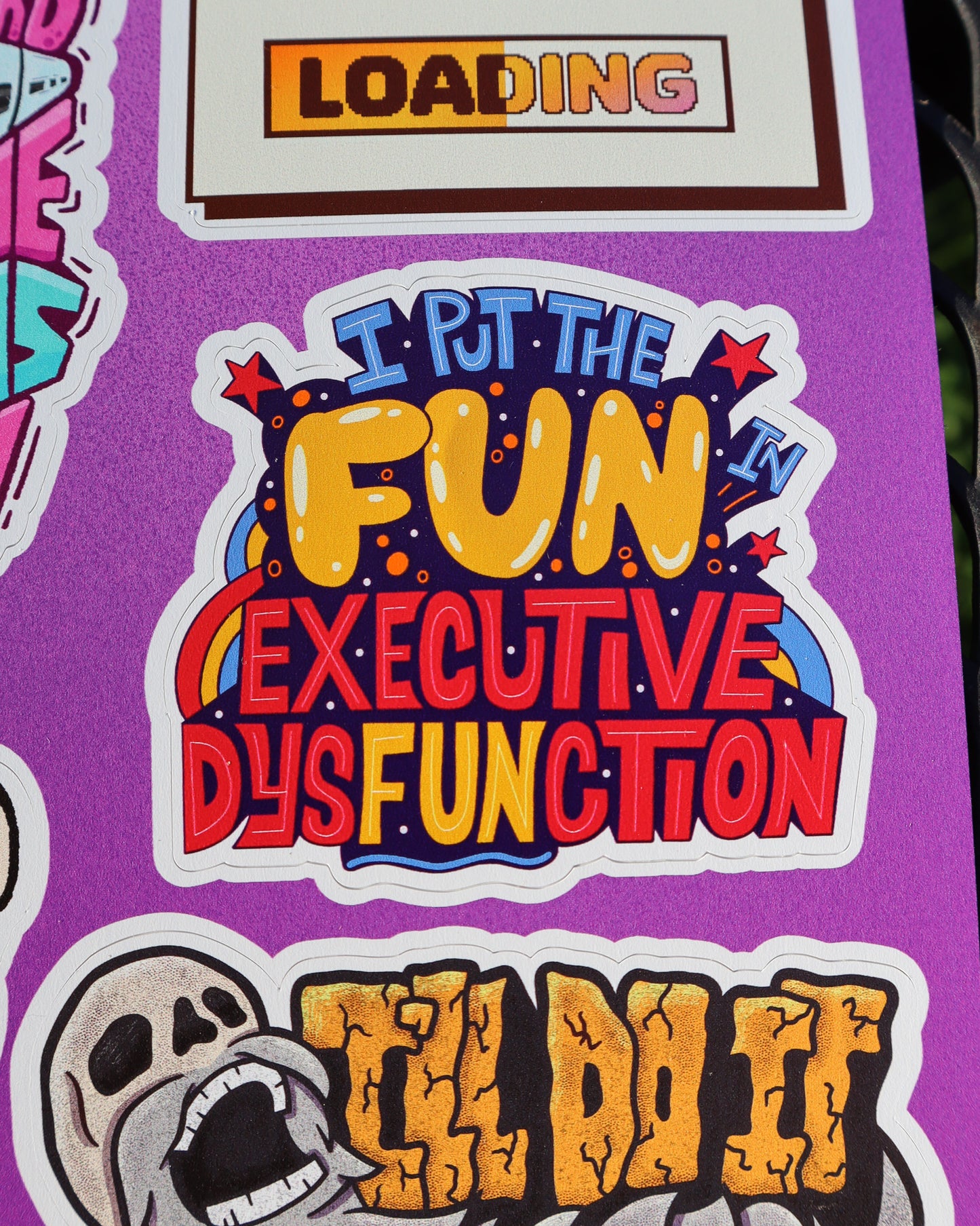 ADHD Vinyl Sticker Pack (2.5"-3" each)