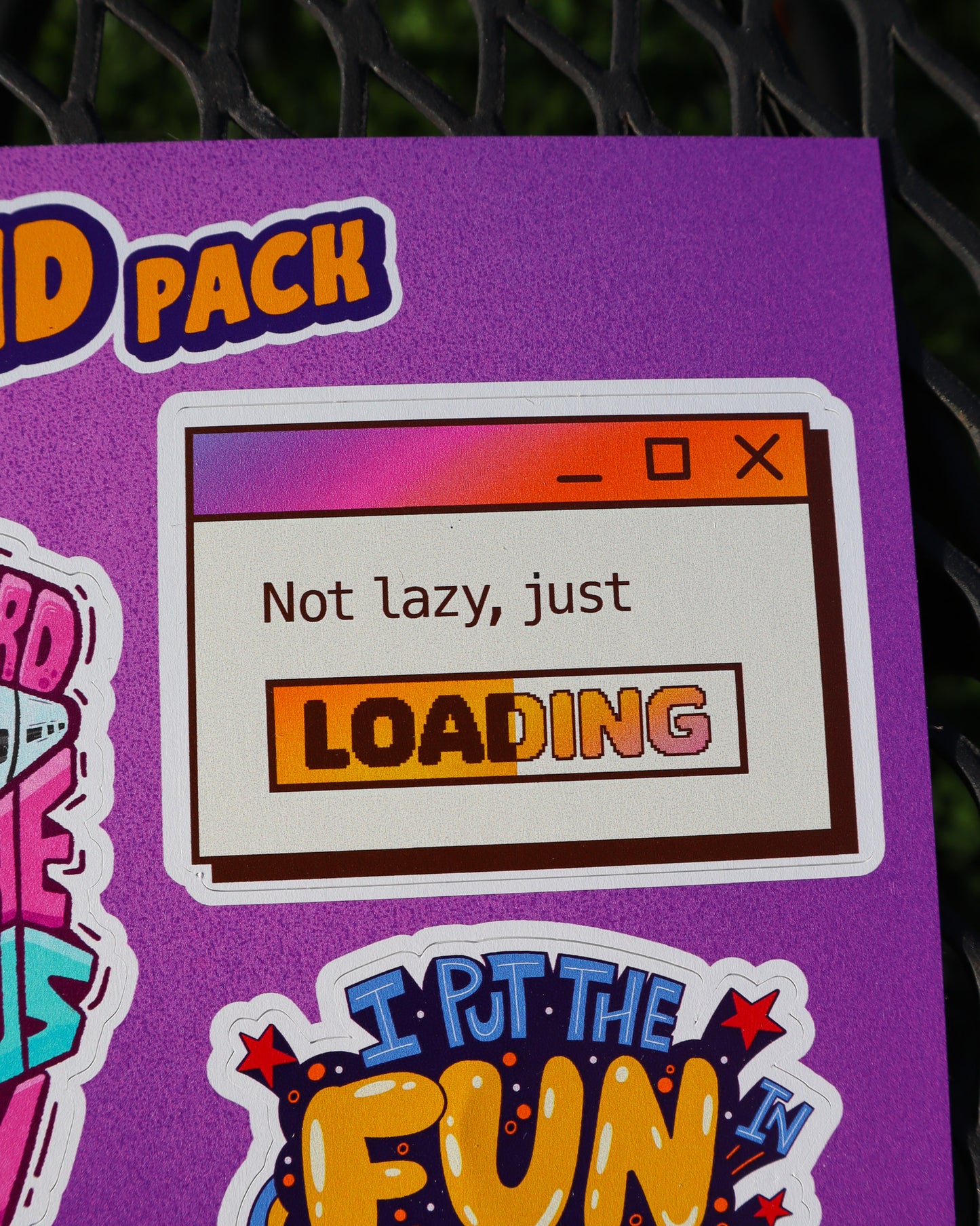 ADHD Vinyl Sticker Pack (2.5"-3" each)