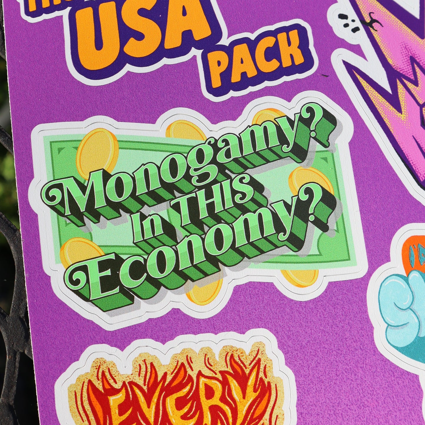 USA Vinyl Sticker Pack (2.5"-3" each)
