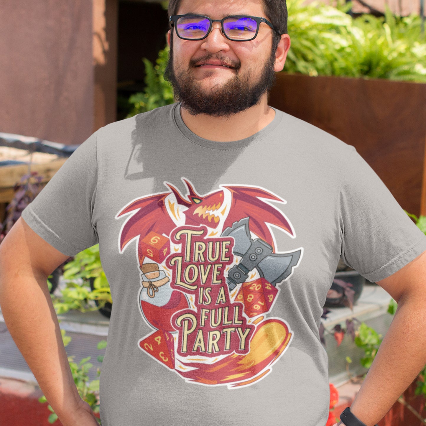 True Love is a Full Party Tee - Red