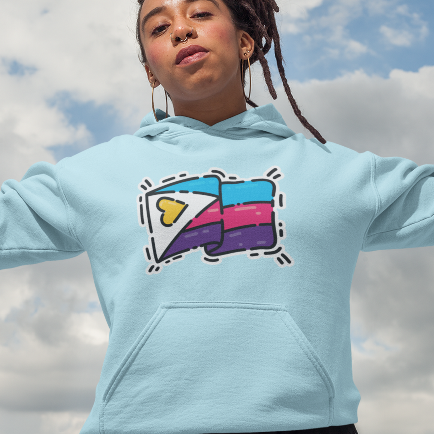 Polyamory Pride Flag Hoodie